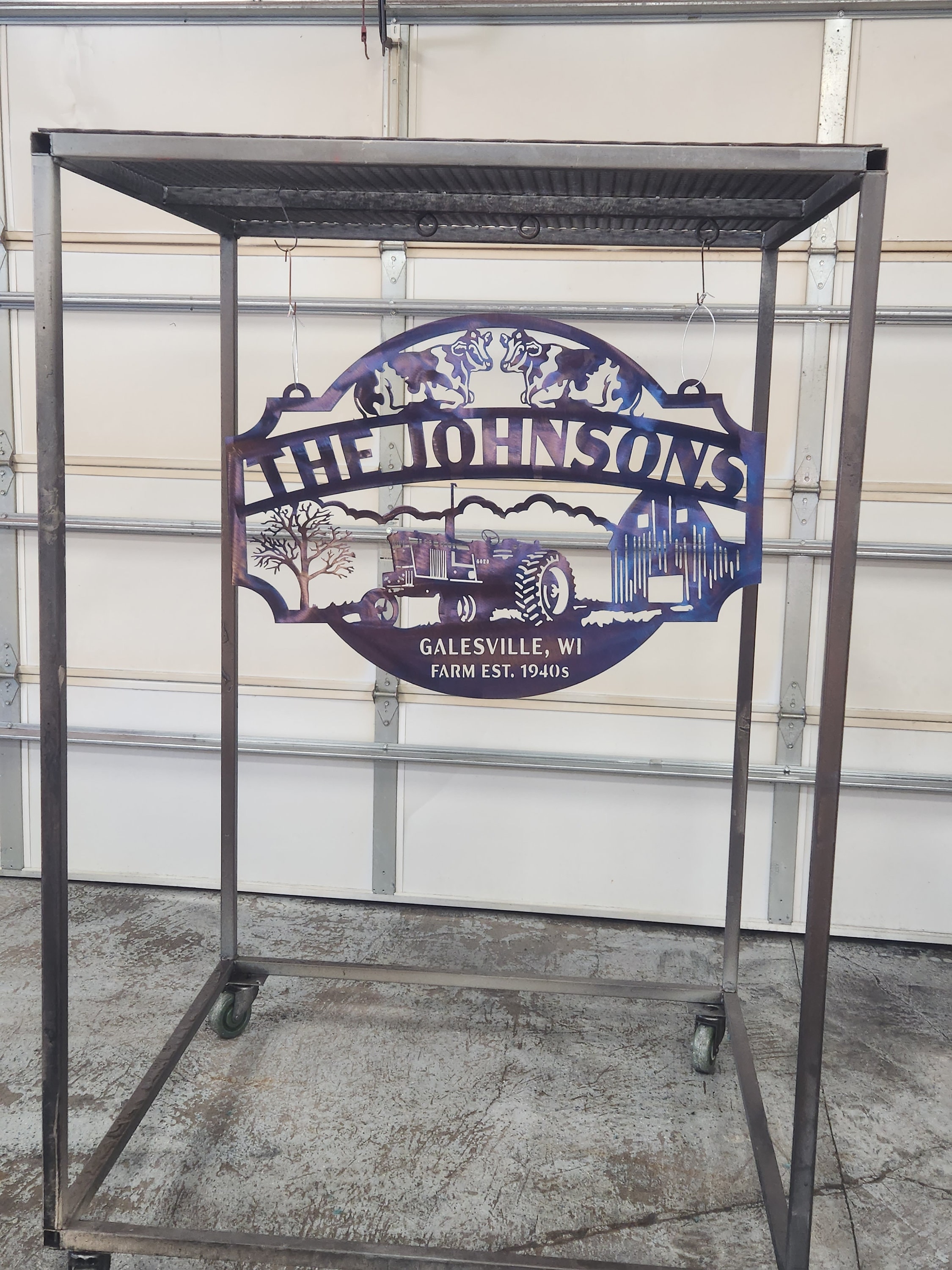 File DXF per insegna agricola, file SVG per insegna ranch, file per taglio laser CNC al plasma e mucca.