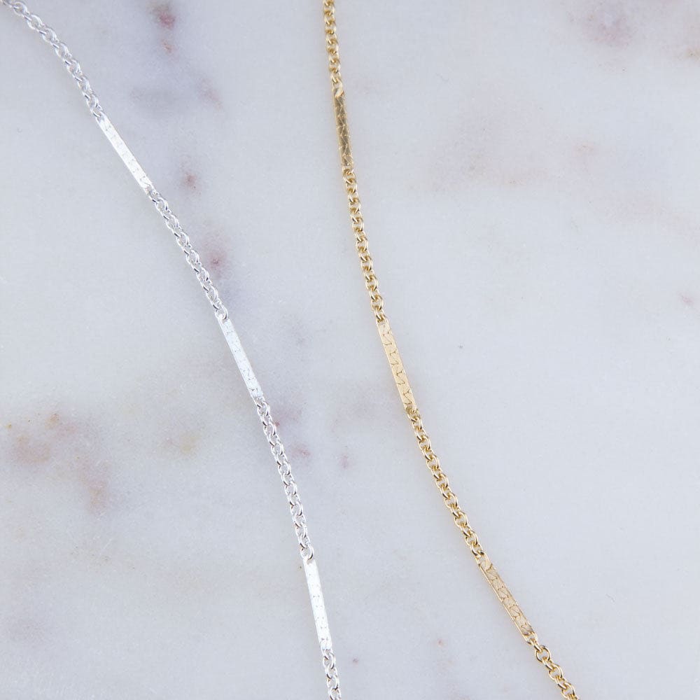 Catena a barre e maglie da 3 piedi in argento sterling e oro riempito, forniture per la creazione di gioielli, catene in argento e oro sfuse, catene d