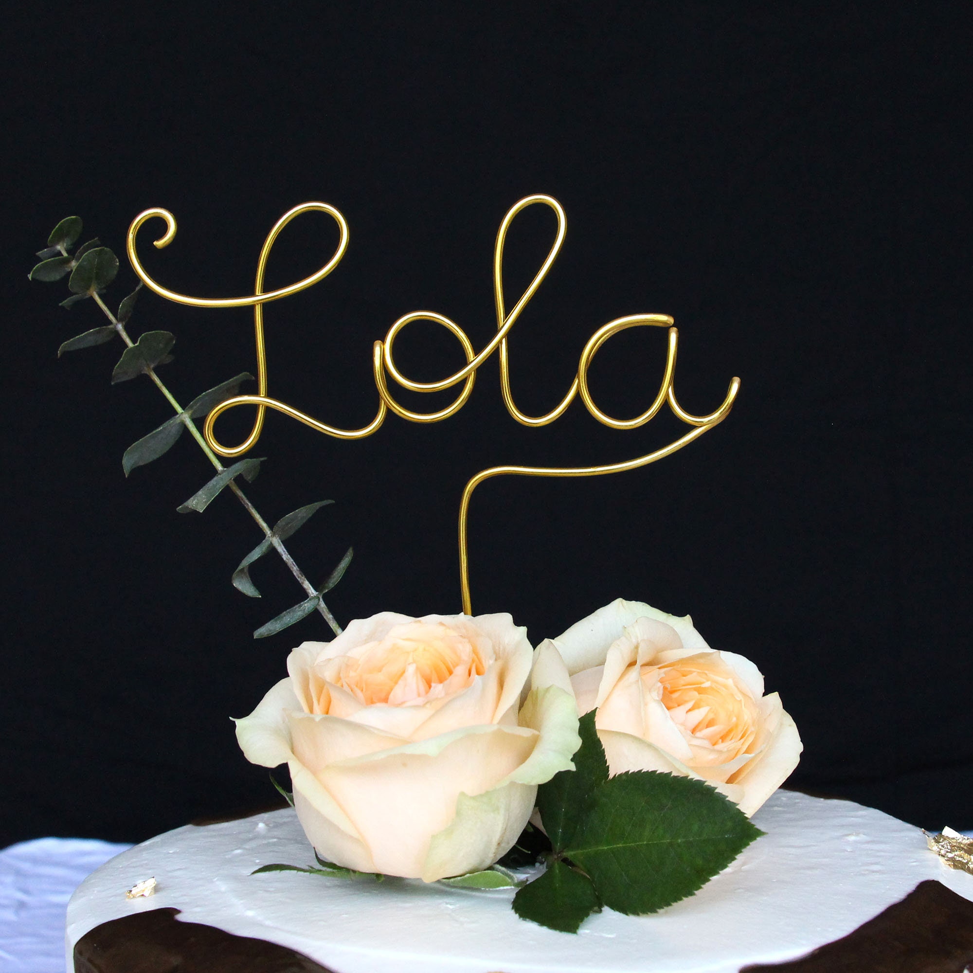 Topper per torta con nome, Topper per torta di compleanno, Topper per torta personalizzato, Topper per torta con nome personalizzato, Topper per torta