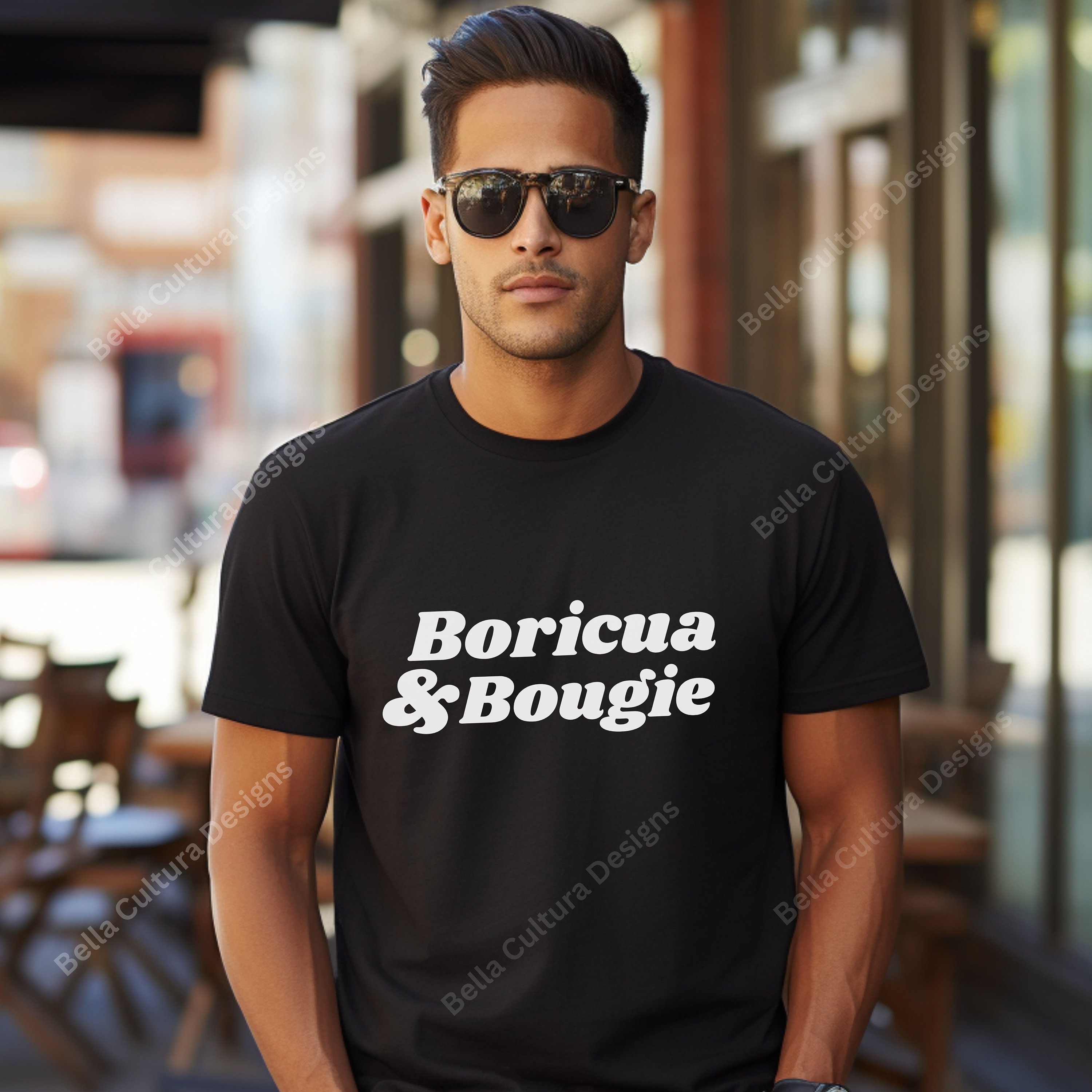 T-shirt Boricua & Bougie, T-shirt orgoglio portoricano, T-shirt latina PR, camicia Bougie, T-shirt Boricua, regalo di compleanno per sorella e mamma