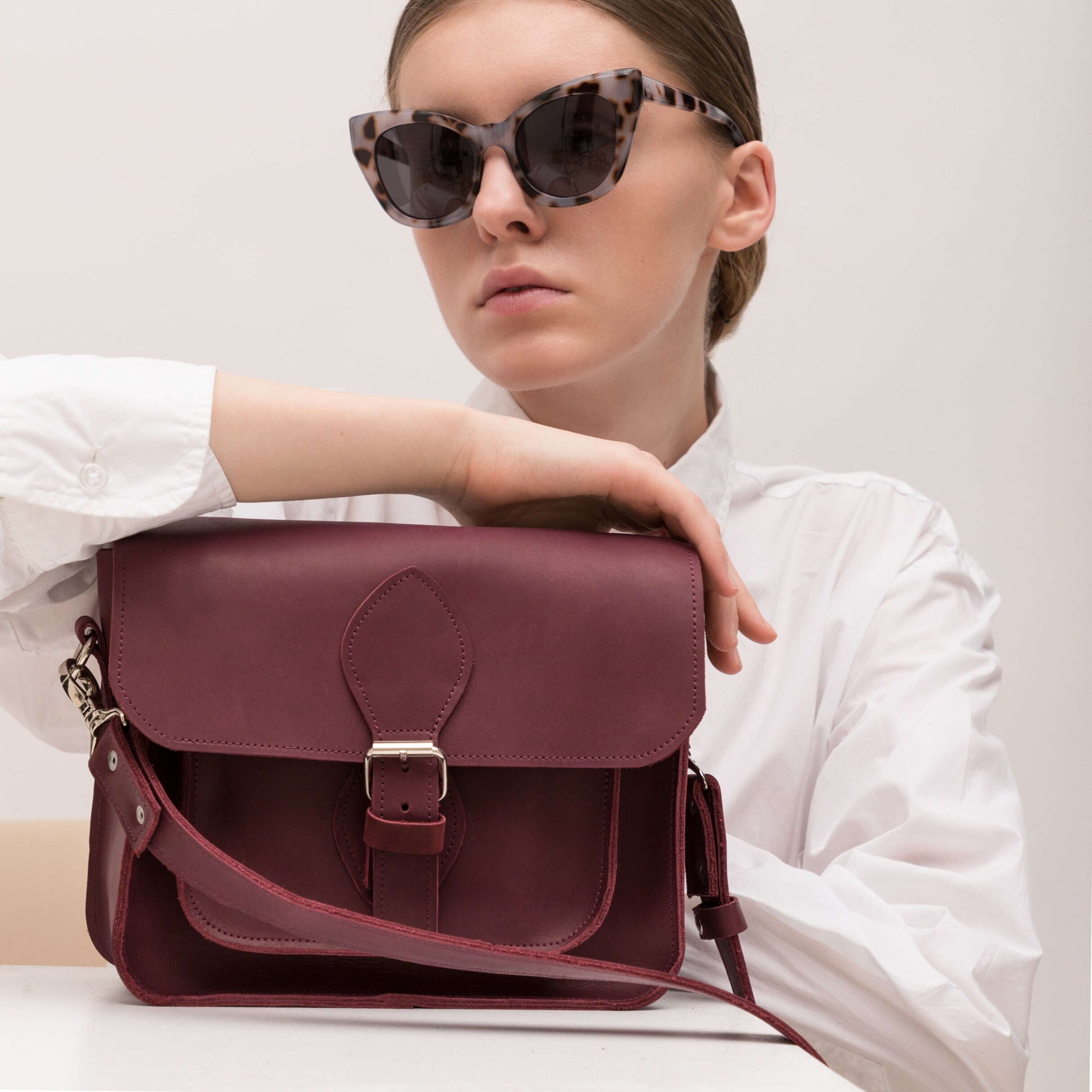 Borsa in pelle da donna, Borsa a tracolla da donna, Borsa a tracolla in pelle da donna, Piccola borsa in pelle, Borsa a tracolla in pelle, Borsa a tra