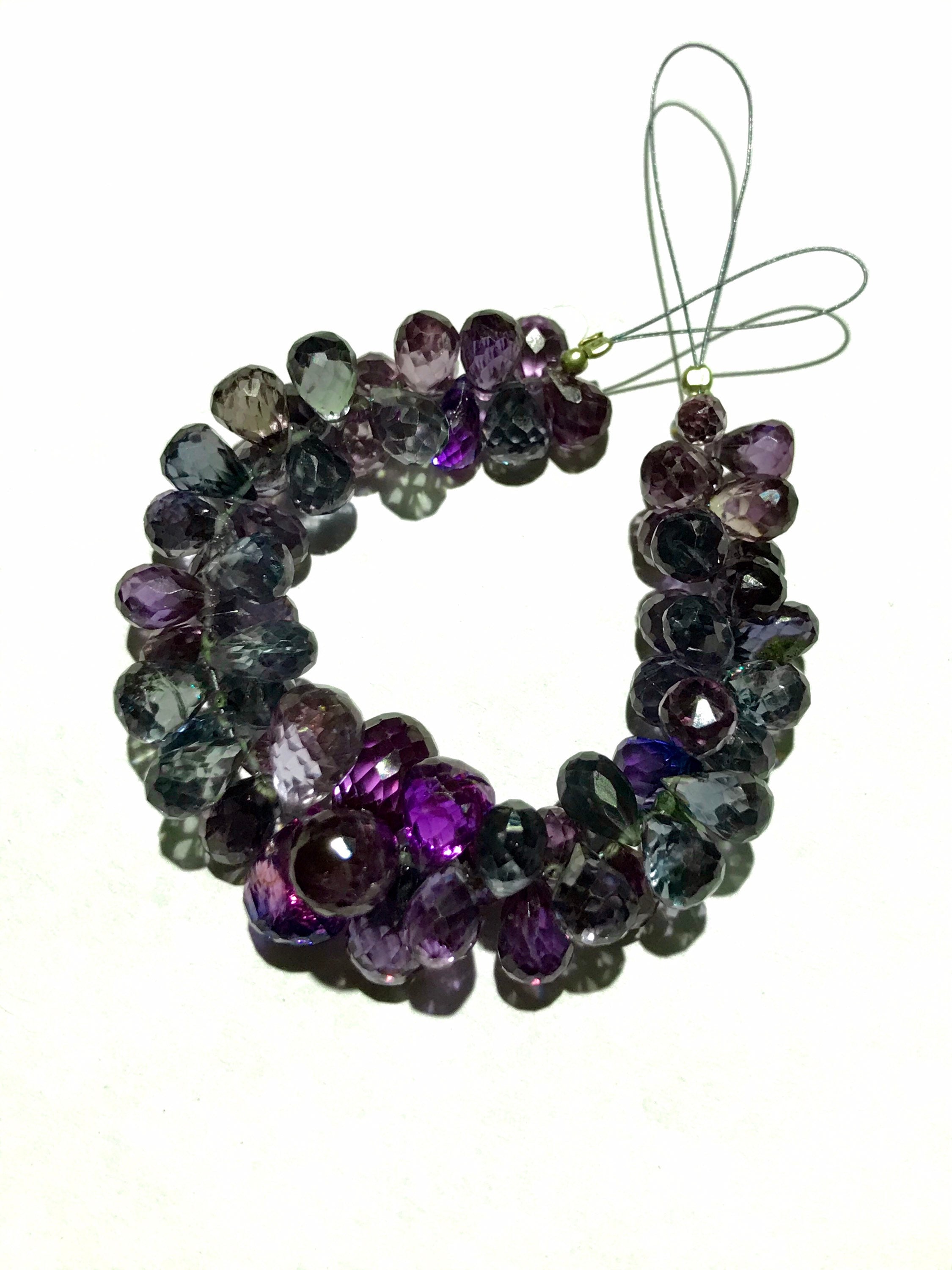 Estremamente splendide ~ perle di alessandrite AAA++ Perle di alessandrite più rare Perle di lacrima sfaccettate di alessandrite Perle di pietre prezi