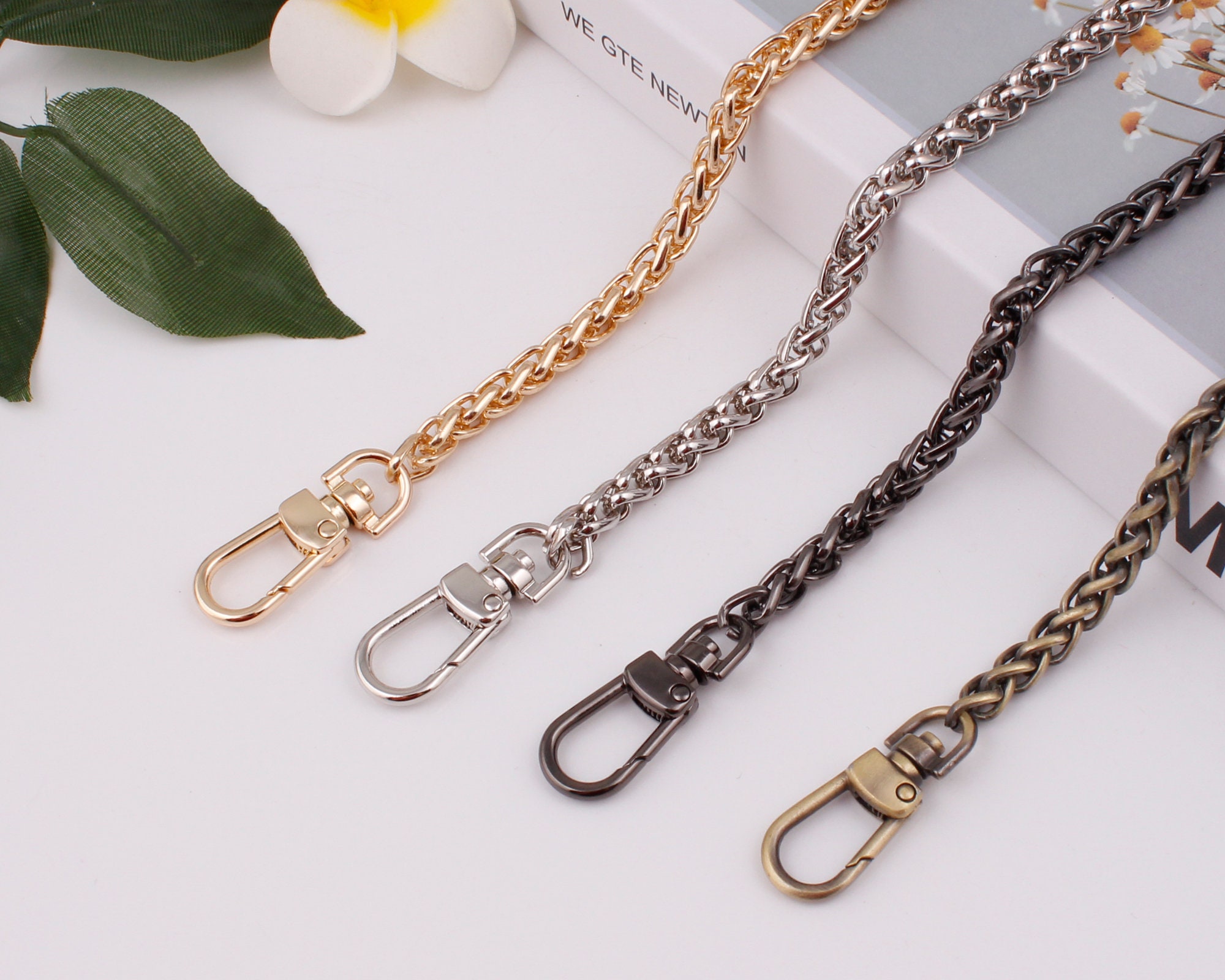 7mm di larghezza e 30-120 cm lunghezza catena borsa in metallo crossbpdy catena borsa catena di sostituzione catena di gestione della catena di borse
