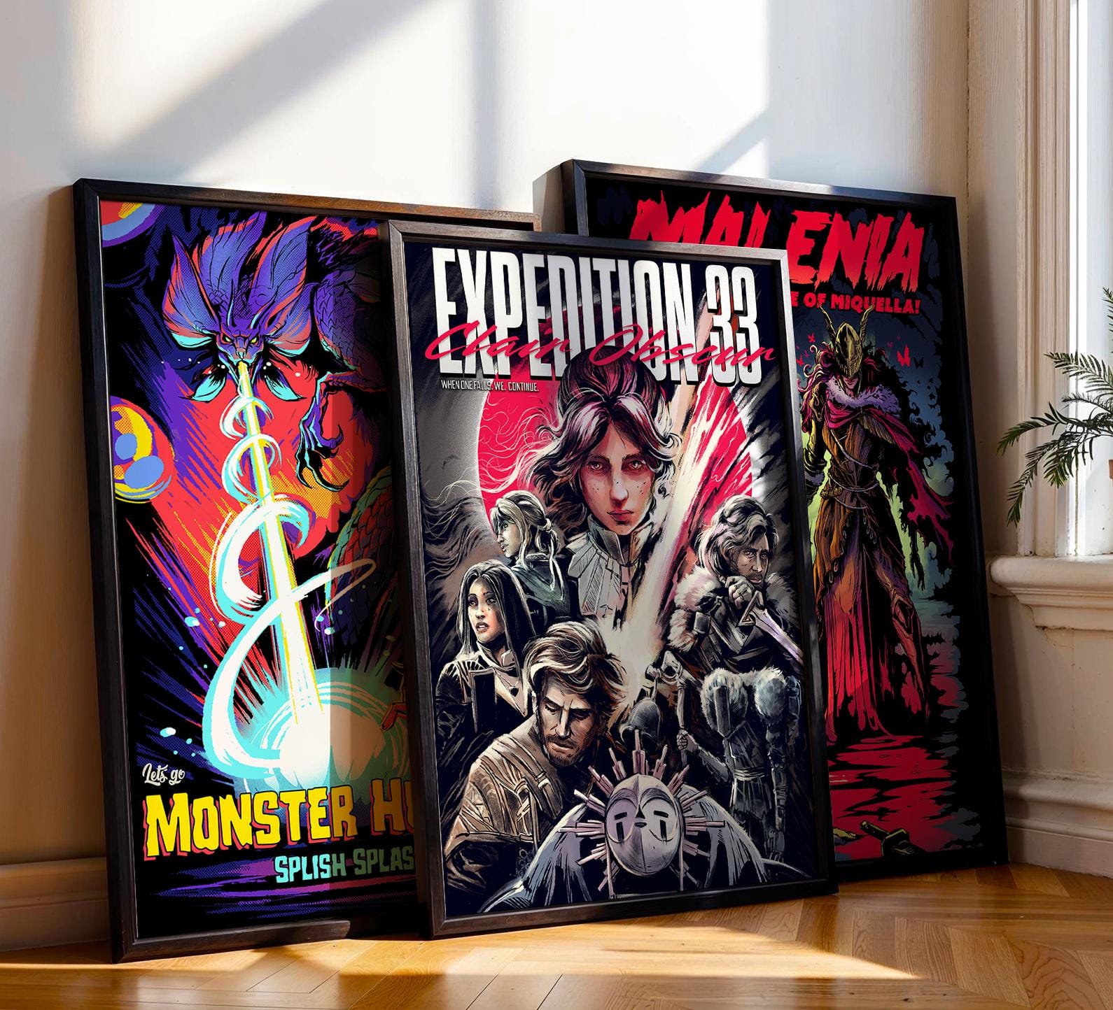 Set di poster 20x30 / Scegli da 3 a 6 stampe / Quadri da parete a tema videogiochi, anime e film