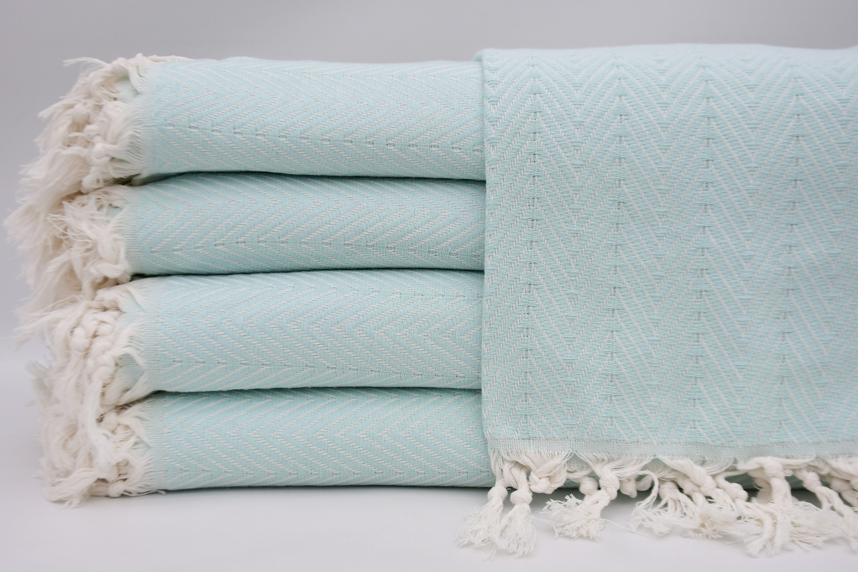 "Coperta turca, coperta verde menta, copriletto, 79\"x89\", copriletto, copriletto turco, coperta di cotone, asciugamano turco, coperta a spina di pesce,"