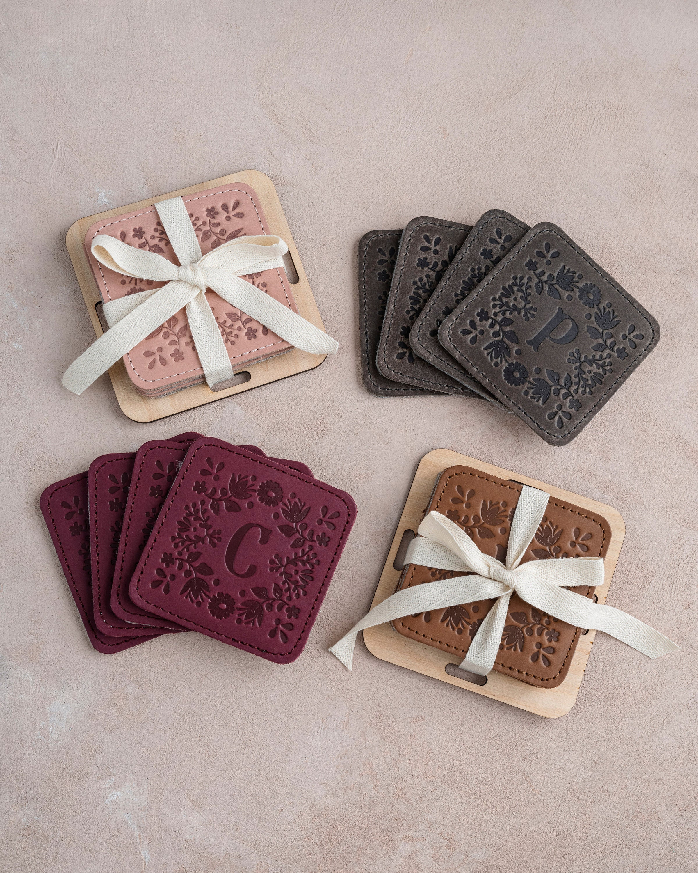 Set di sottobicchieri personalizzati, sottobicchieri natalizi, set di sottobicchieri, sottobicchieri personalizzati, sottobicchieri in pelle, sottobic