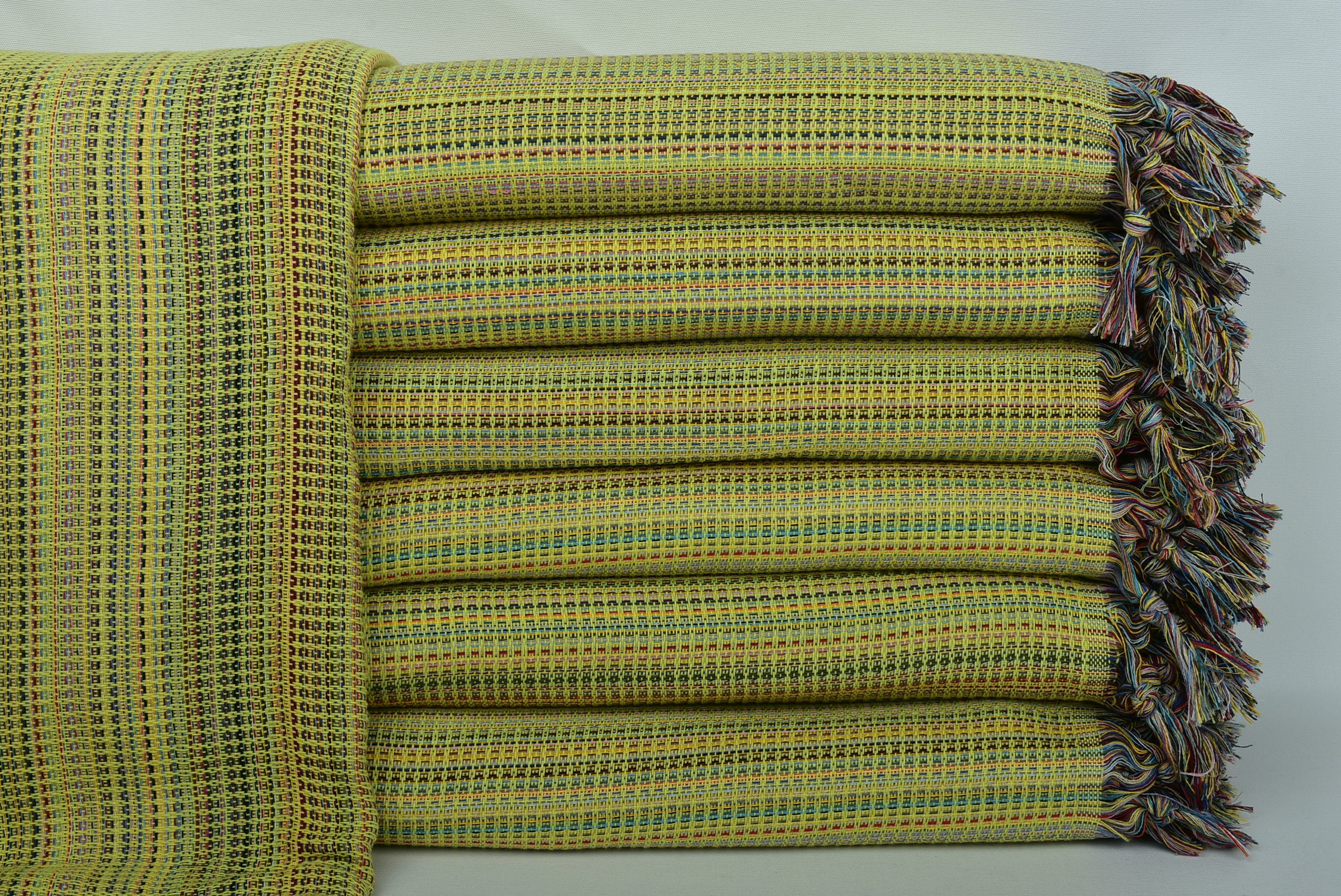 Coperta tessuta a mano, coperta gialla, coperta a rombi, coperta king size, copritavolo 79x119 pollici, coperta per divano, coperta da campeggio, cope