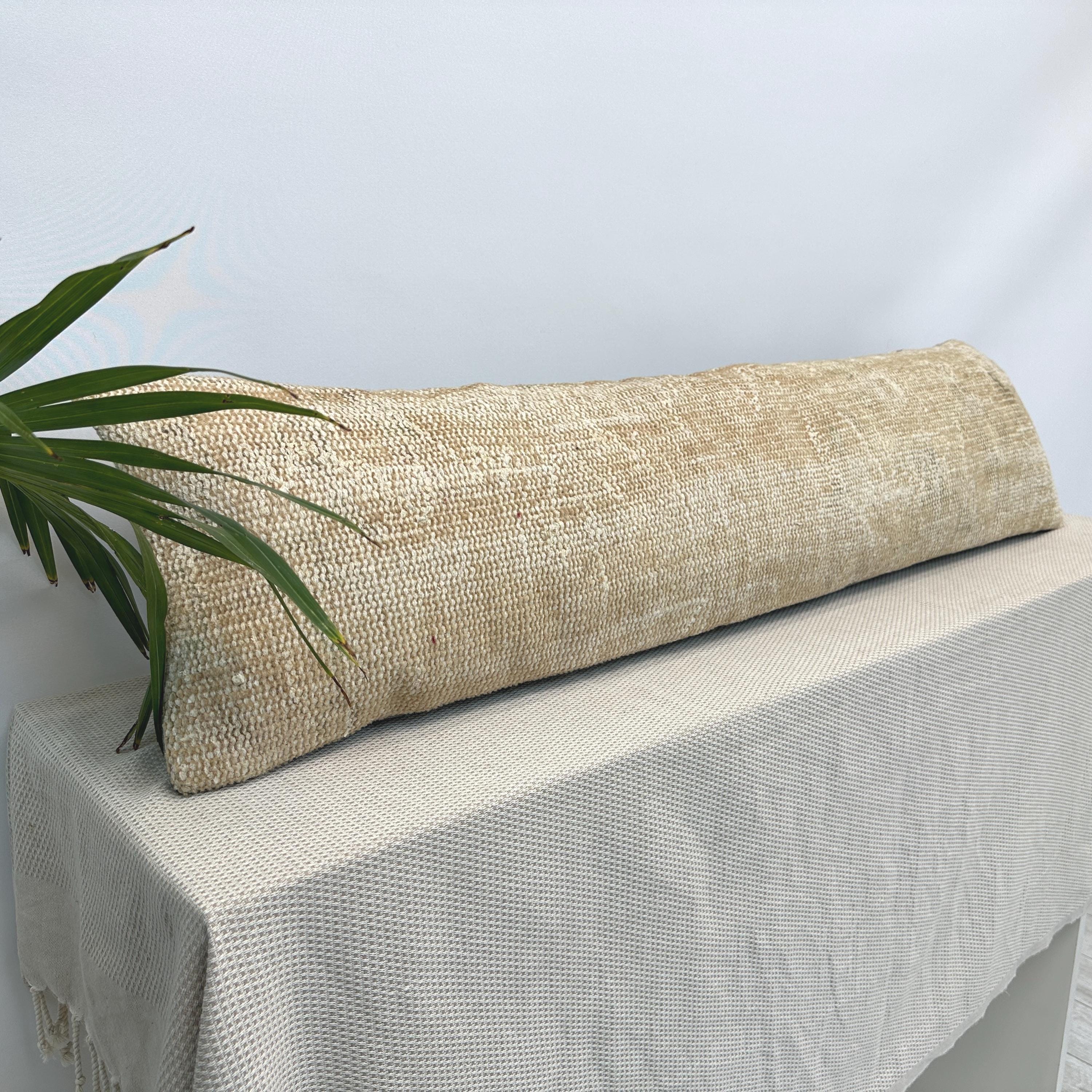 Cuscino lungo per letto, cuscino extra lungo, cuscino lombare, cuscino boho per letto, federa per cuscino, cuscino lombare lungo, cuscino ottomano
