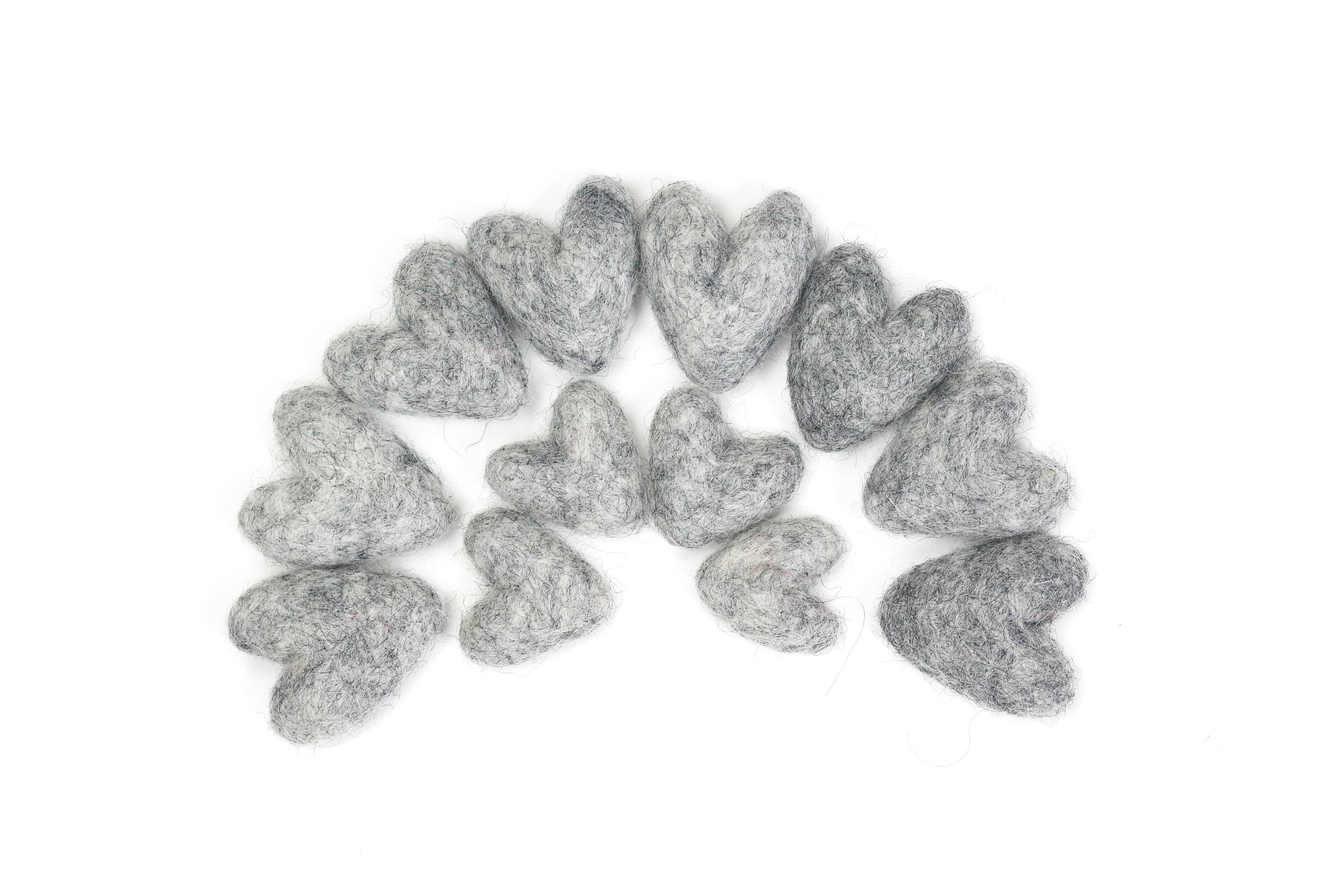 Cuori in feltro di granito / Mini cuori / Mini ghirlanda di cuori / Cuori di San Valentino / Regalo di San Valentino / Decorazioni di San Valentino /