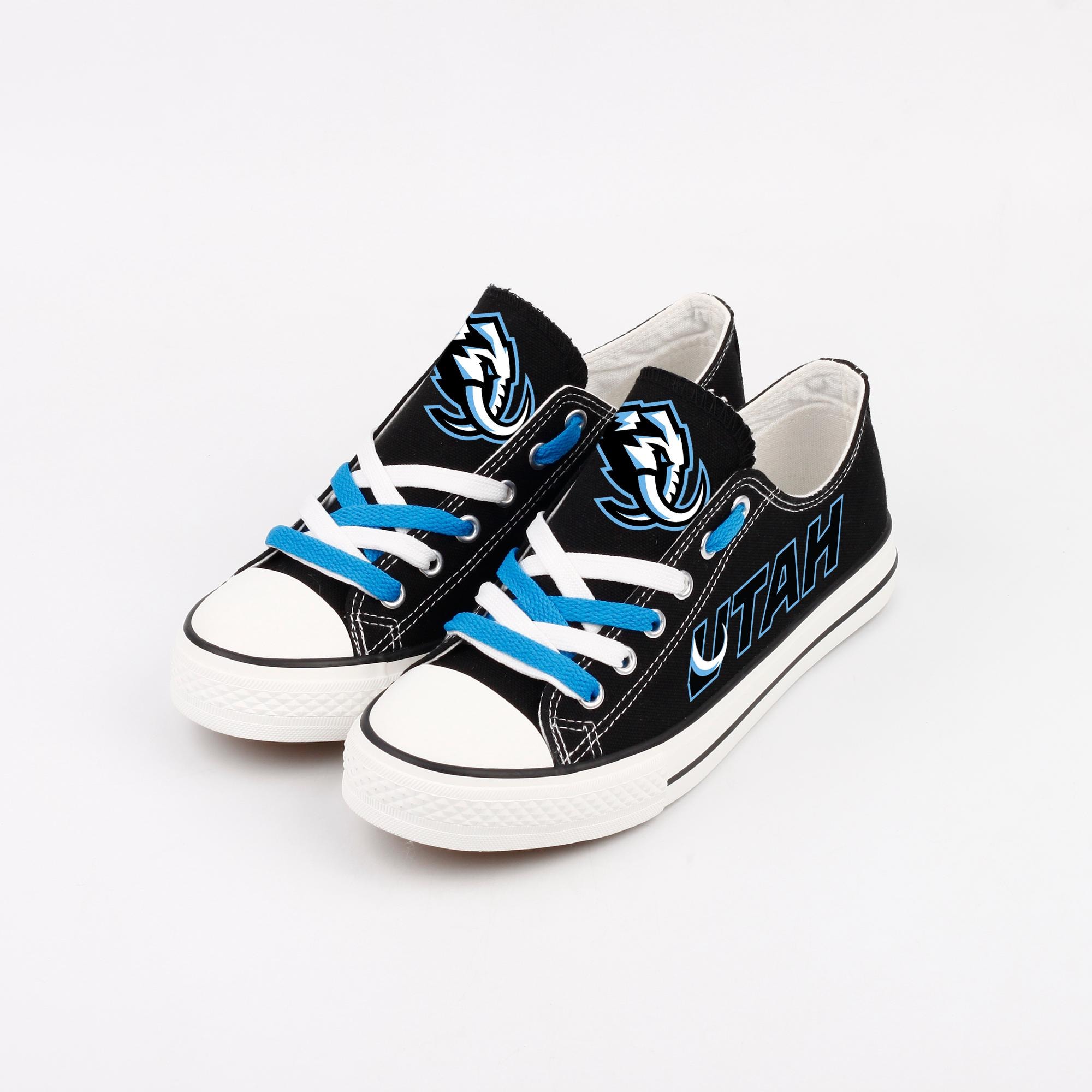 Scarpe da ginnastica in tela Utah Mammoth, calzature con logo della squadra, scarpe per il giorno della partita, regalo per gli appassionati di hockey