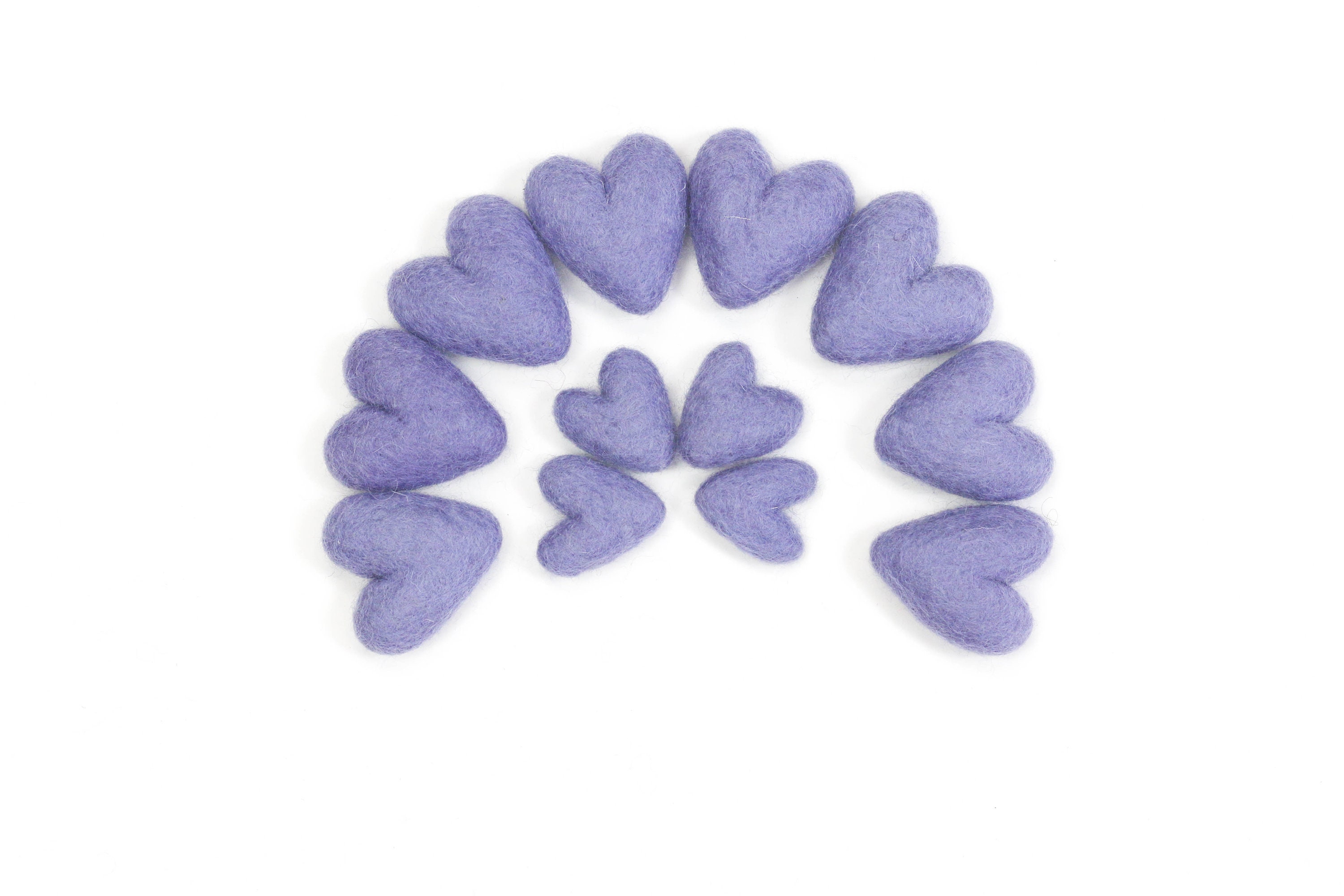 Cuori in feltro blu viola / Mini cuori in feltro / Mini cuore / Ghirlanda di cuori / Regalo di San Valentino / Decorazione di San Valentino / Forme in
