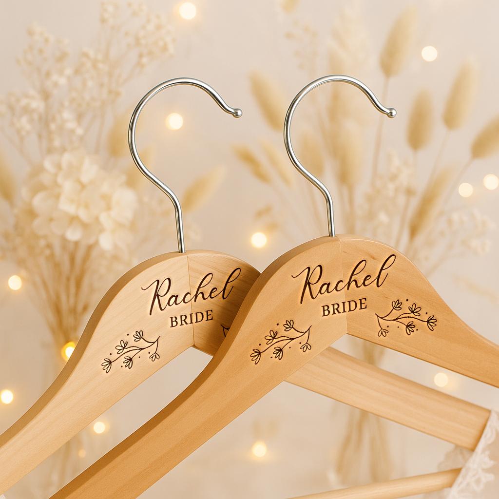 Grucce da sposa personalizzate - Grucce per abito da sposa personalizzate - Regali per la sposa - Grucce per matrimonio personalizzate - Grucce per da