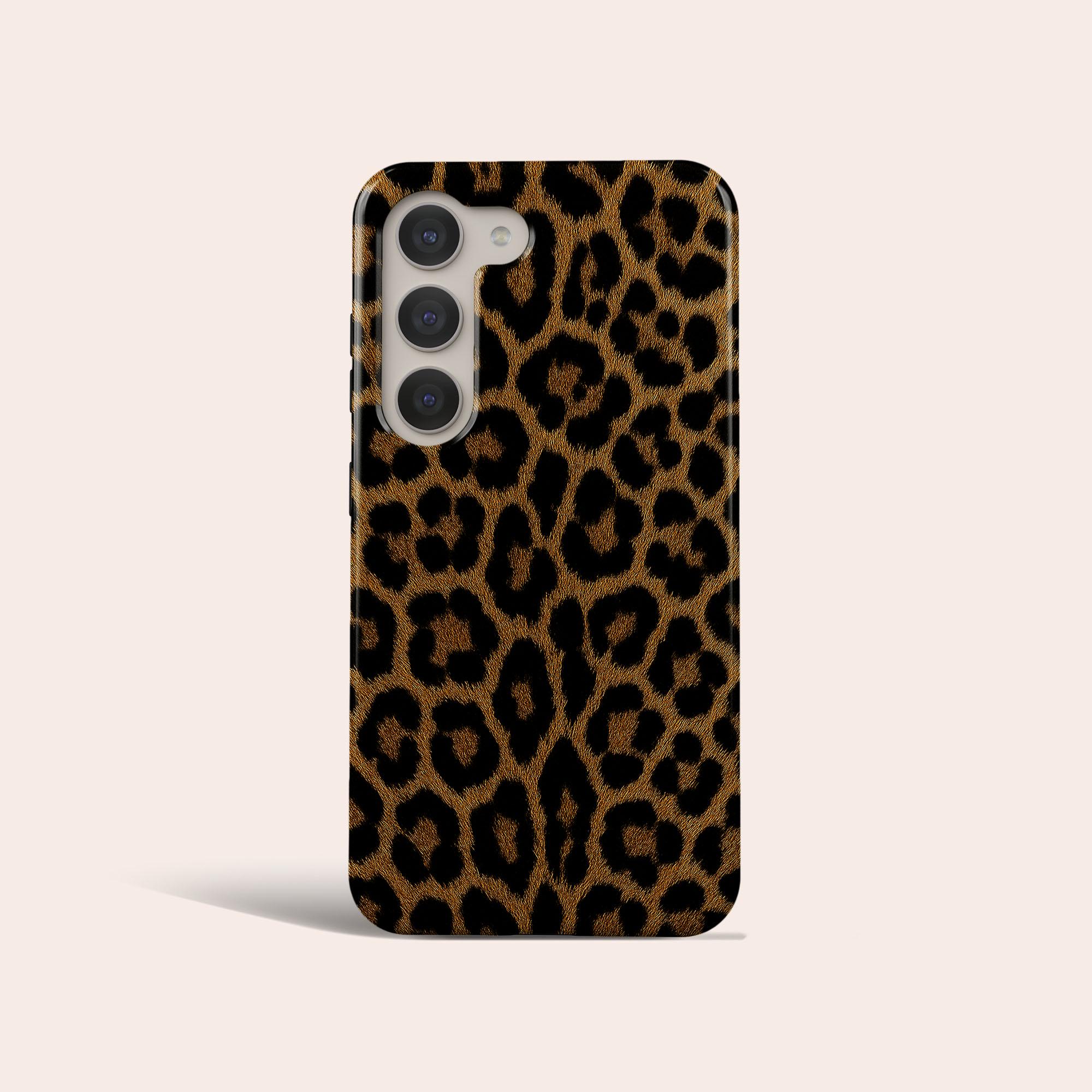 Custodia per telefono con stampa leopardata, custodia per telefono con stampa animale estetica adatta per Samsung Galaxy S25 Plus S24 Ultra S23 Ultra