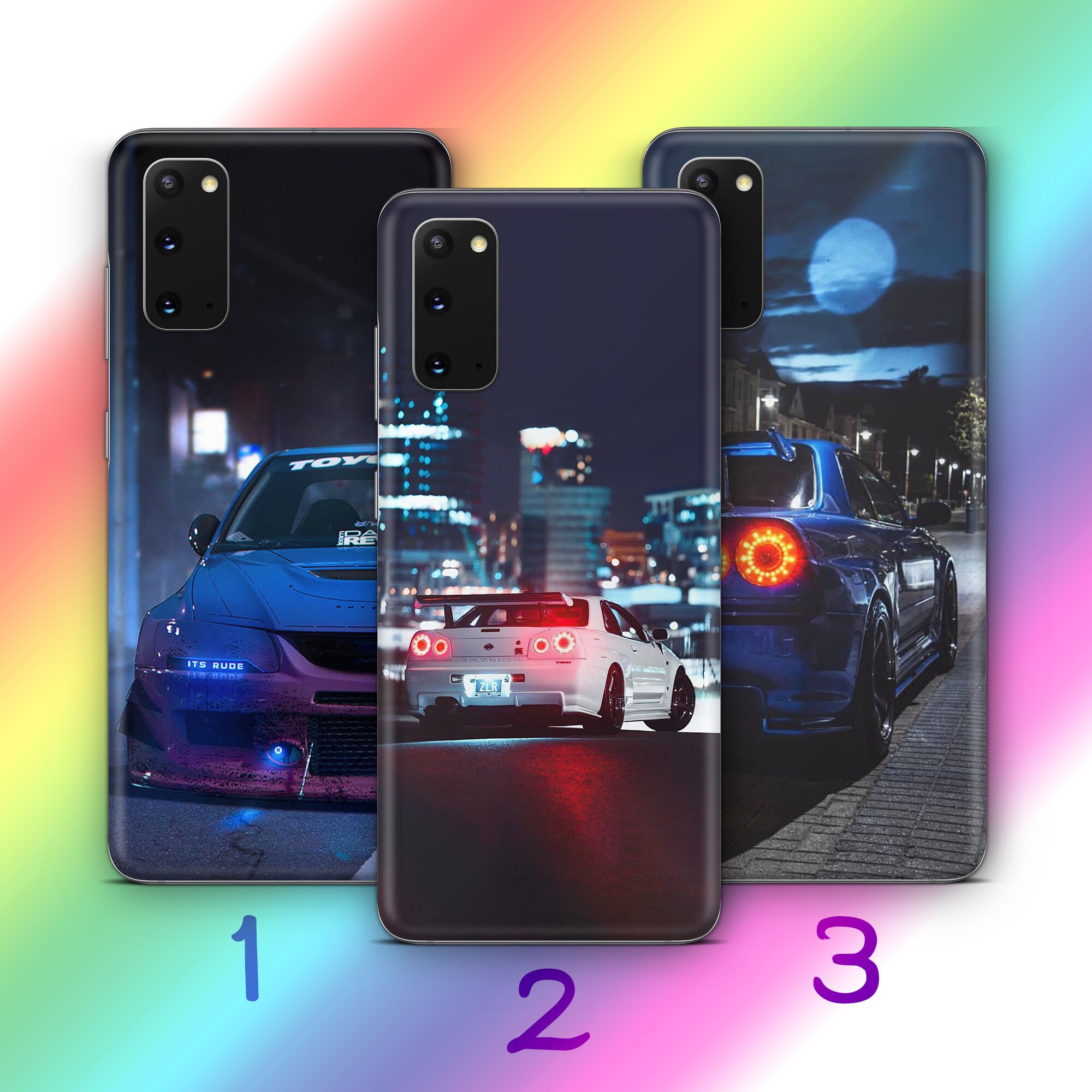 Custodia per telefono JDM 3 per Samsung Galaxy S20 S21 S22 S23 S24 S25 FE Plus Ultra Edge Fast Drift Race Muscle Sports Cars Street Race Supercars