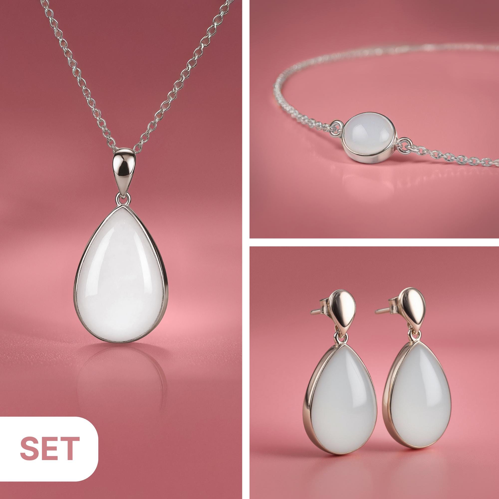 Kit fai da te brevettato Set per il latte materno, collana, orecchini, bracciale a forma di insieme Gioielli per il latte materno Idea regalo per il l