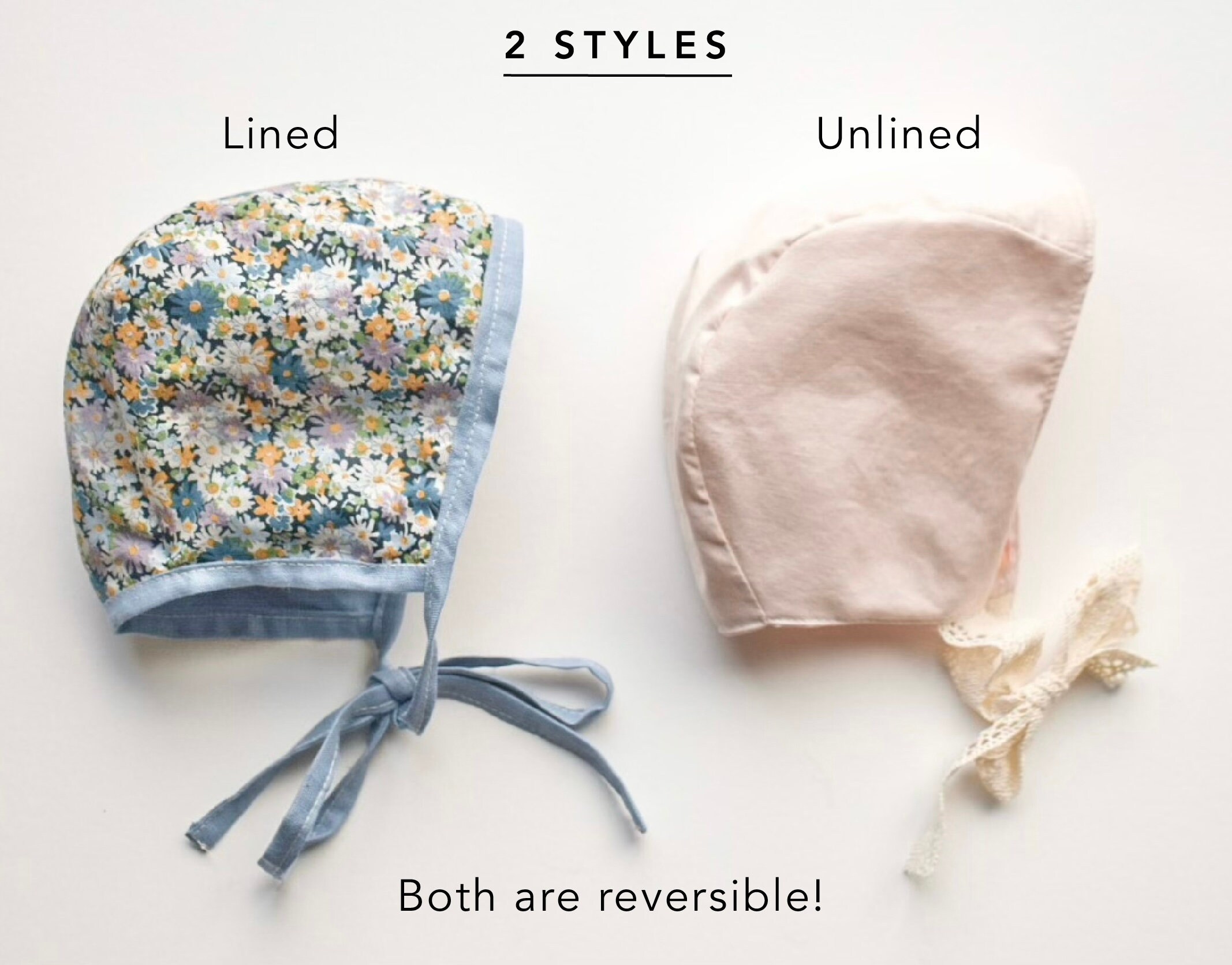 Modello Belle Bonnet, PDF per cofano in 2 stili Modello per cofano per bambino, modello per cofano per bambino, modello per cofano per ragazze, cofano