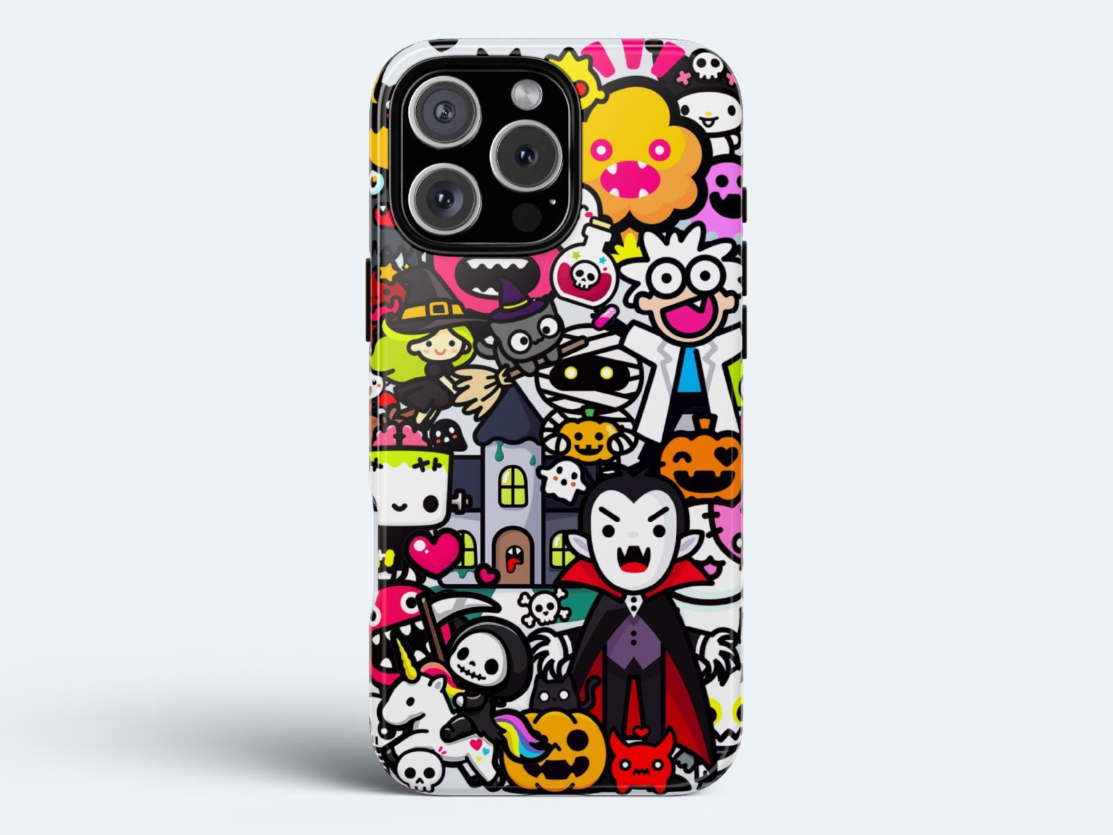 Custodia per telefono kawaii / Halloween, Custodia per iPhone 11, Custodia per telefono Decoden, Custodia per iPhone kawaii, Custodia per telefono est