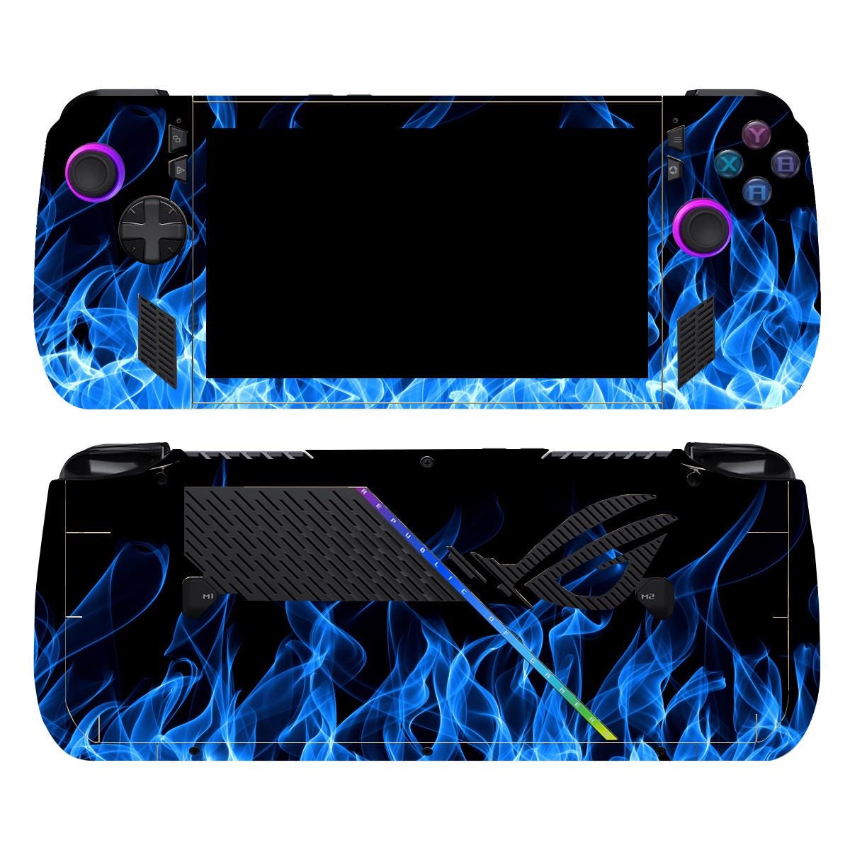 ROG Ally X Blue Flame Skin: rivestimento in vinile opaco per console da gioco