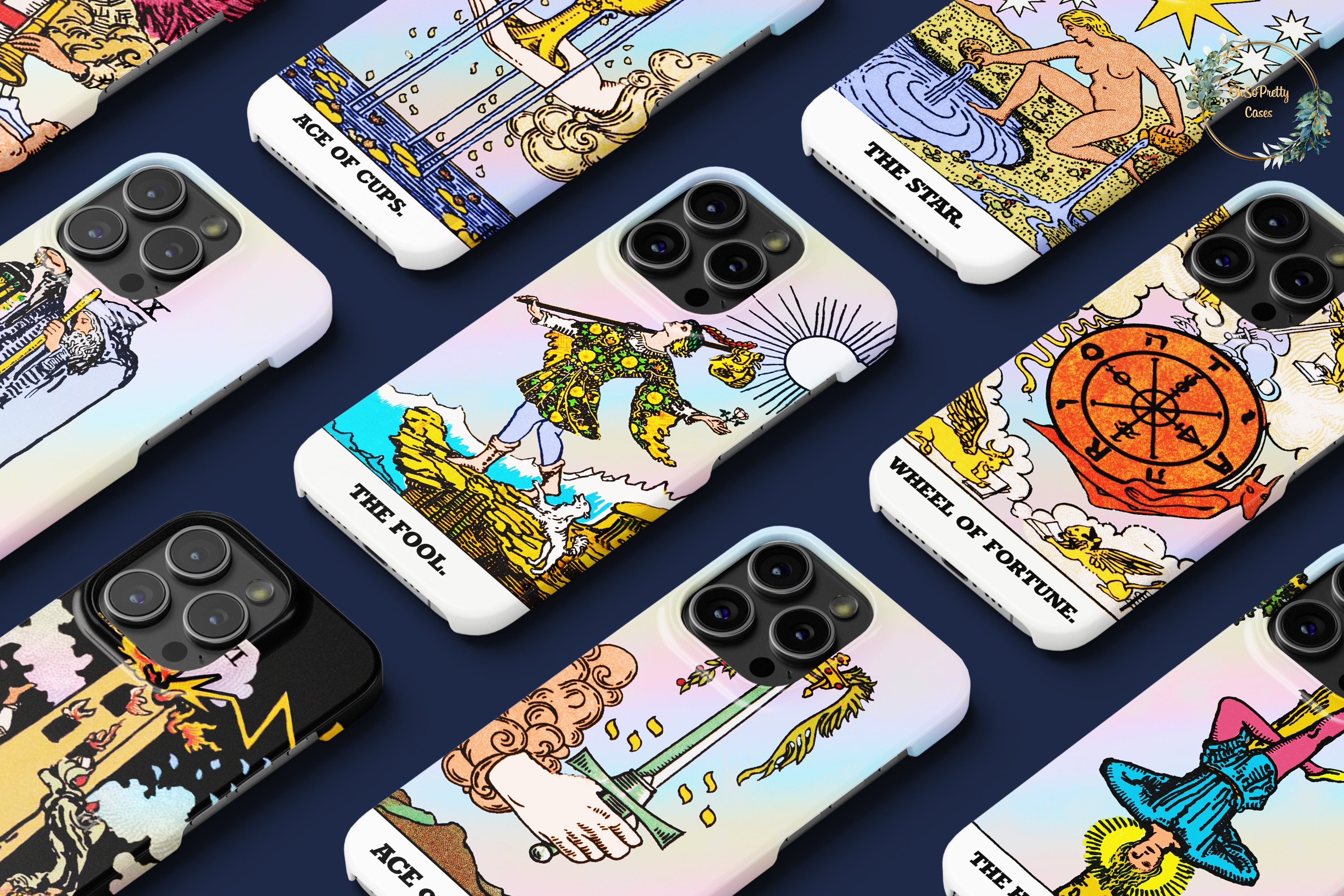 Custodia con tarocchi per Google Pixel 8a, 4a e 5 Custodia per Google Pixel 3a XL Custodia per OnePlus Nord 7t Google Pixel 3a XL Google Pixel 3a OneP