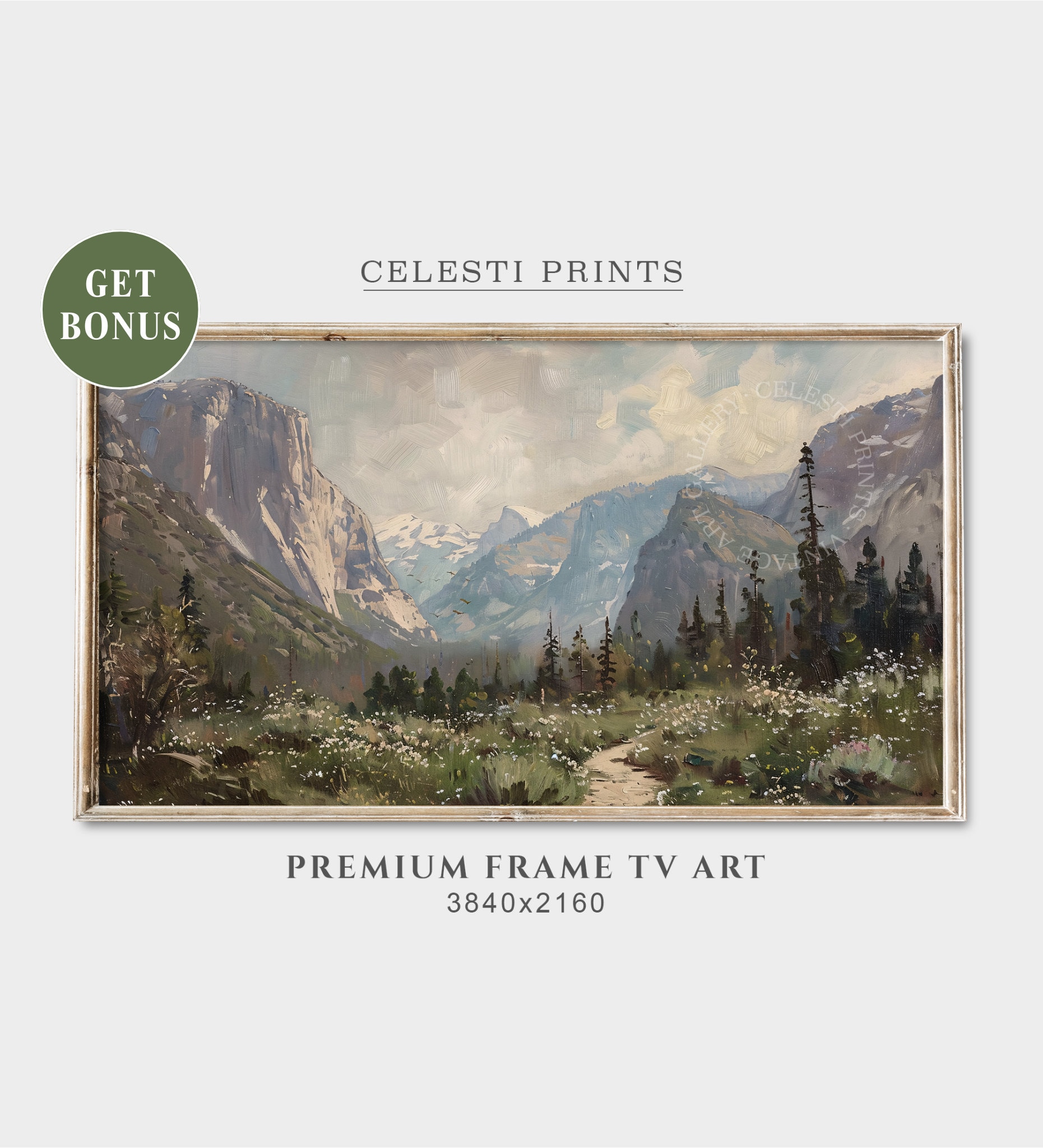 Montagne TV con cornice, Samsung Frame TV Art, TV Art Yosemite, TV Art Montagna, TV Art Parco Nazionale, Download Digitale Frame TV Art