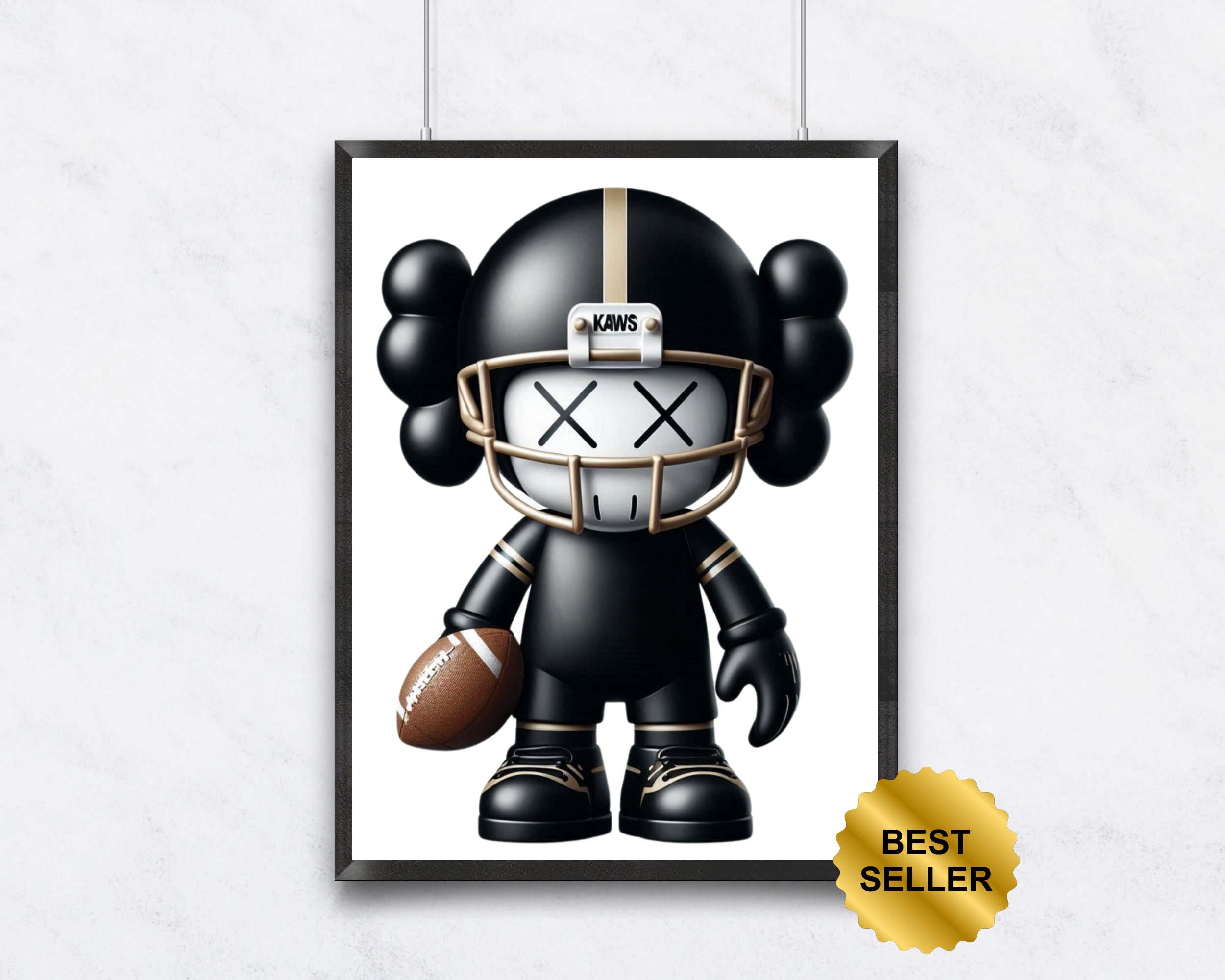 Poster Hypebeast, stampa graffiti stampabile, poster KAWS, giocattoli Hypebeast, sneaker Hypebeast, stampe sneaker, PNG digitale Kaws, stampa calcio