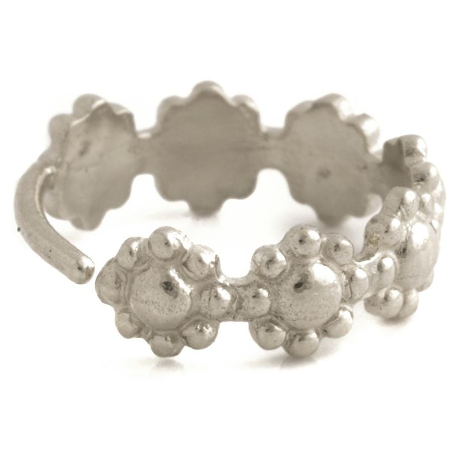 Anello al naso a forma di fiore, anello al naso in argento, anello al naso, piercing al naso, anello al naso tribale, anello al naso unico, cerchio al