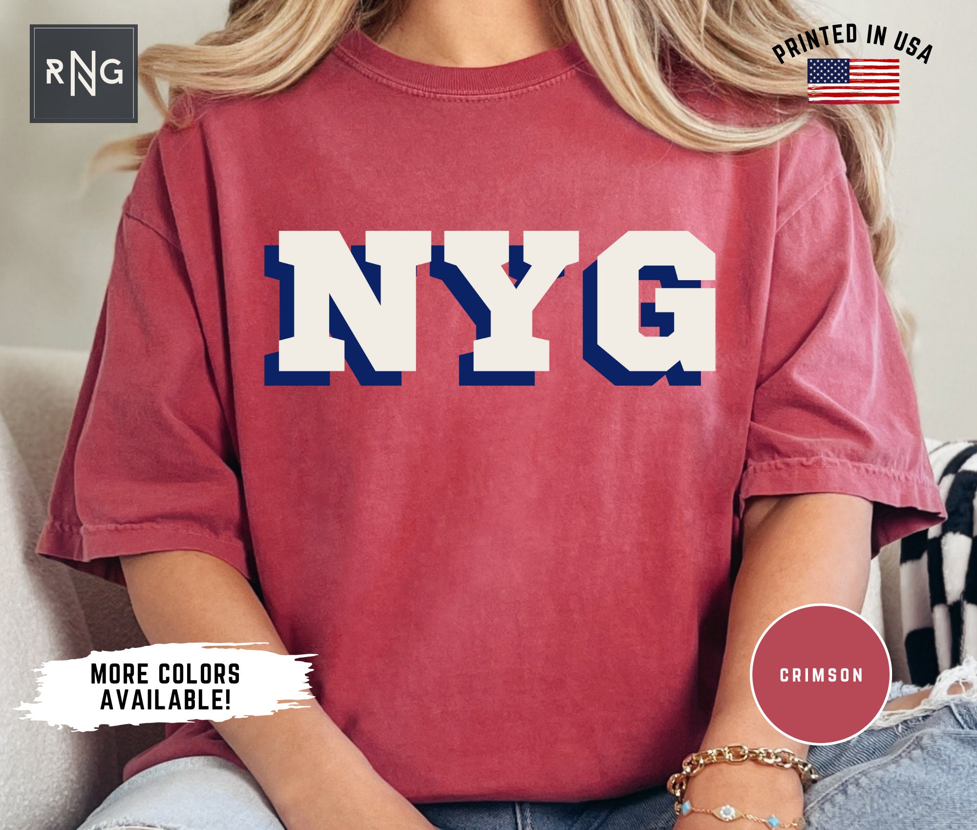 Maglia da calcio di New York, Maglia da calcio dei Giants, Abbigliamento da calcio di New York, Abbigliamento sportivo dei Giants, Regalo di calcio de