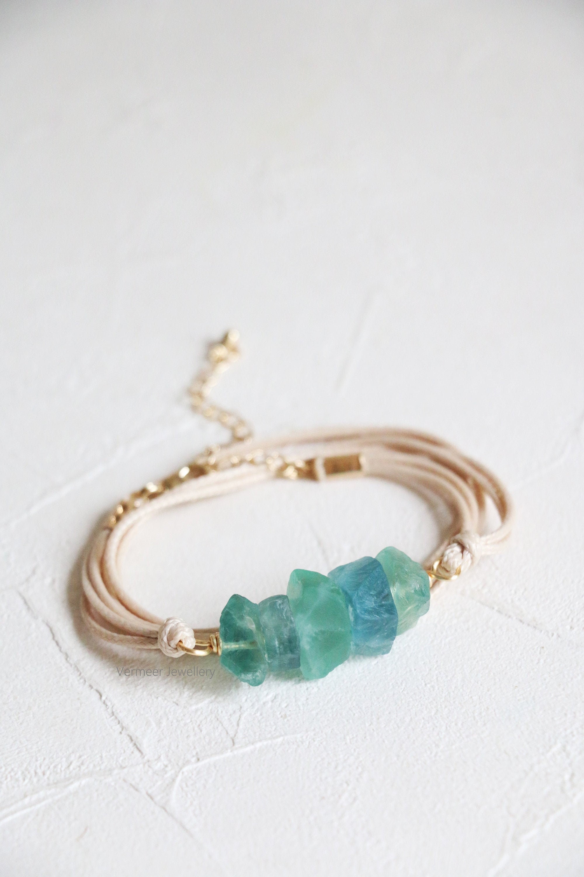 Bracciale in cristallo grezzo Bracciale in pietra Bracciale in quarzo Bracciale avvolgente Bracciale in cristallo naturale Bracciale a cordino Collana