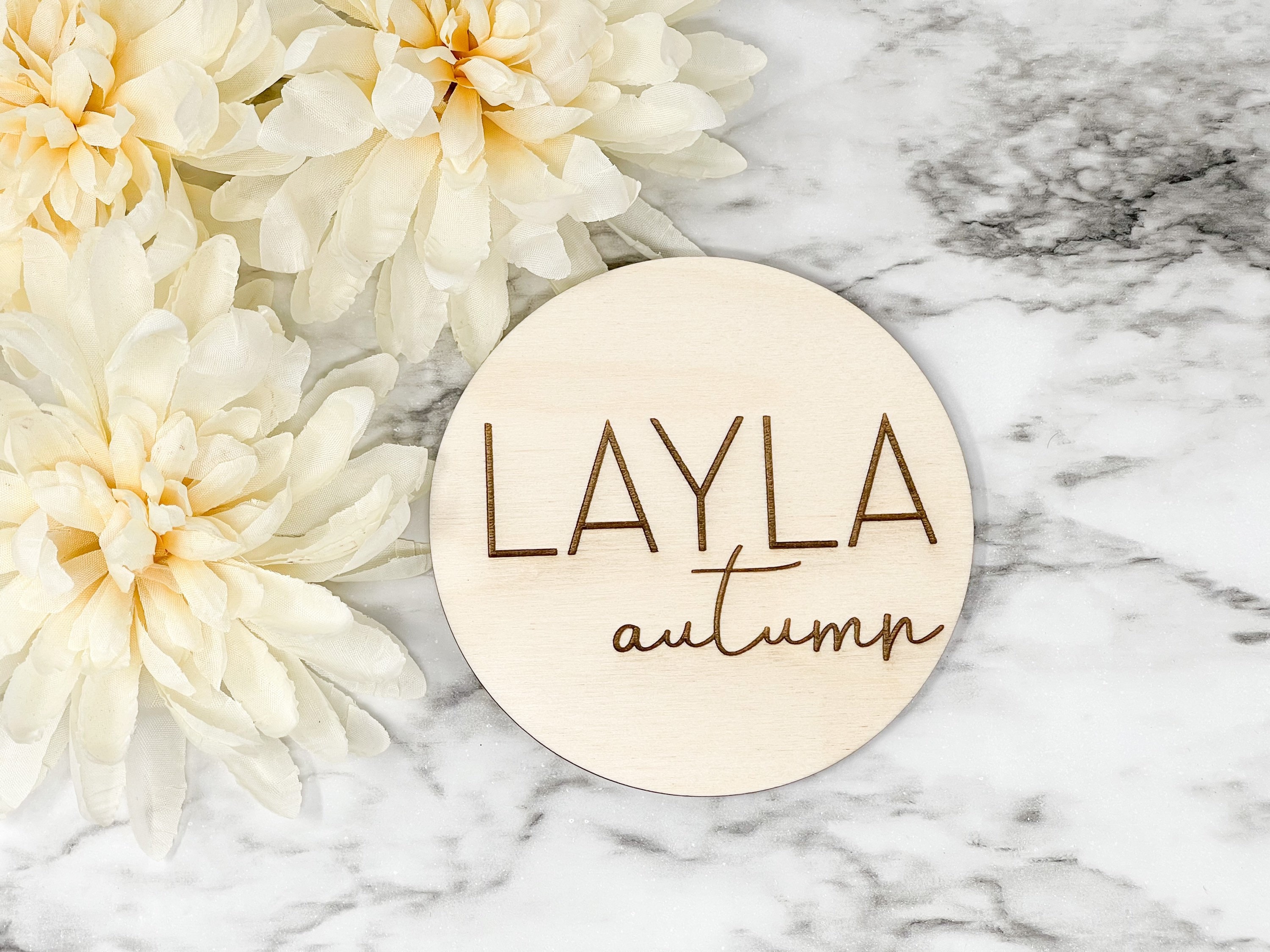 Targa con nome in legno per bambino, Annuncio del nome del bambino, Targa in legno con nome neonato, Targa con nome ospedale, Regalo per baby shower p