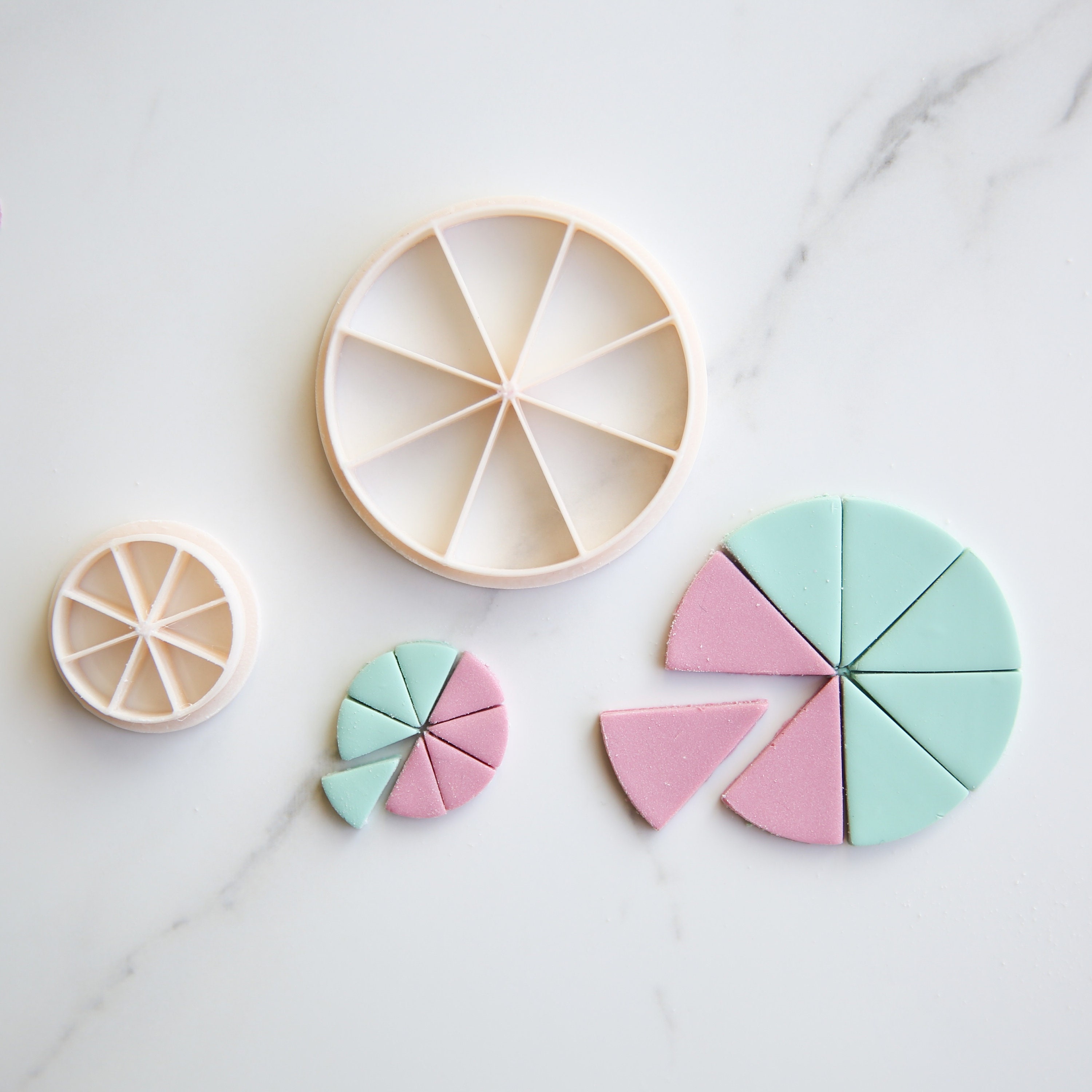 Color Recipe Wheel Clay Cutter / Polymer Clay Cutter / Polymer Clay Earring / Earring Making Color Mixing Polymer Clay Tools