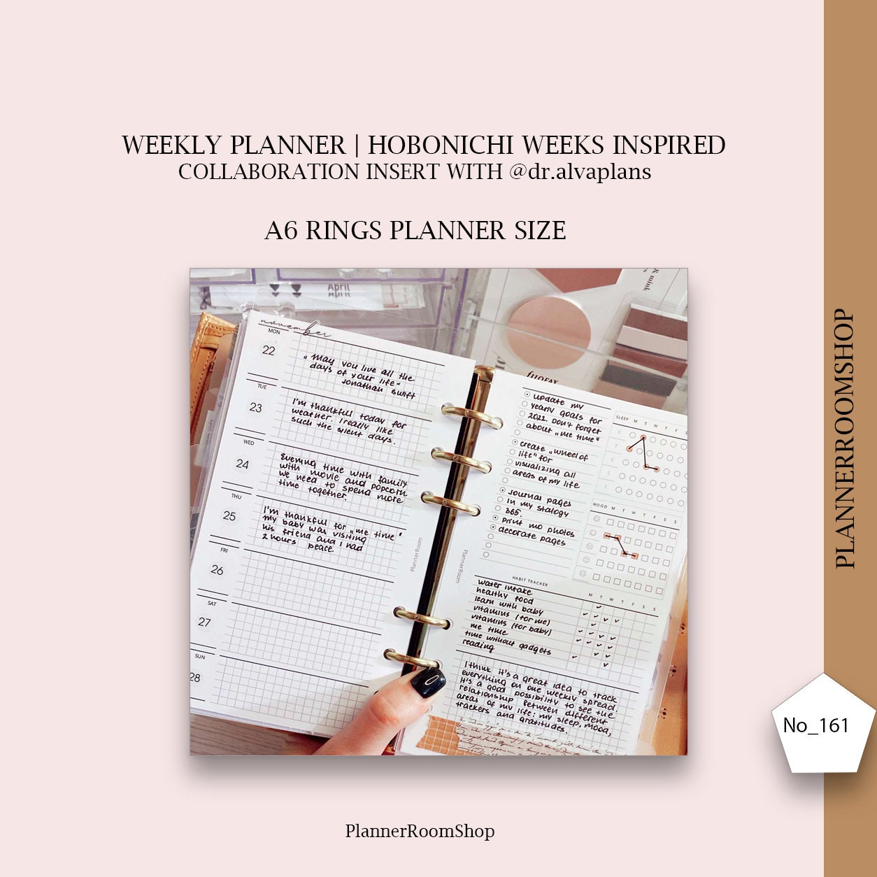 Settimane Hobonichi ispirate, Settimana su 2 pagine, Inserto pianificatore stampabile, Formato pianificatore A6, Pianificatore funzionale, Inserto set