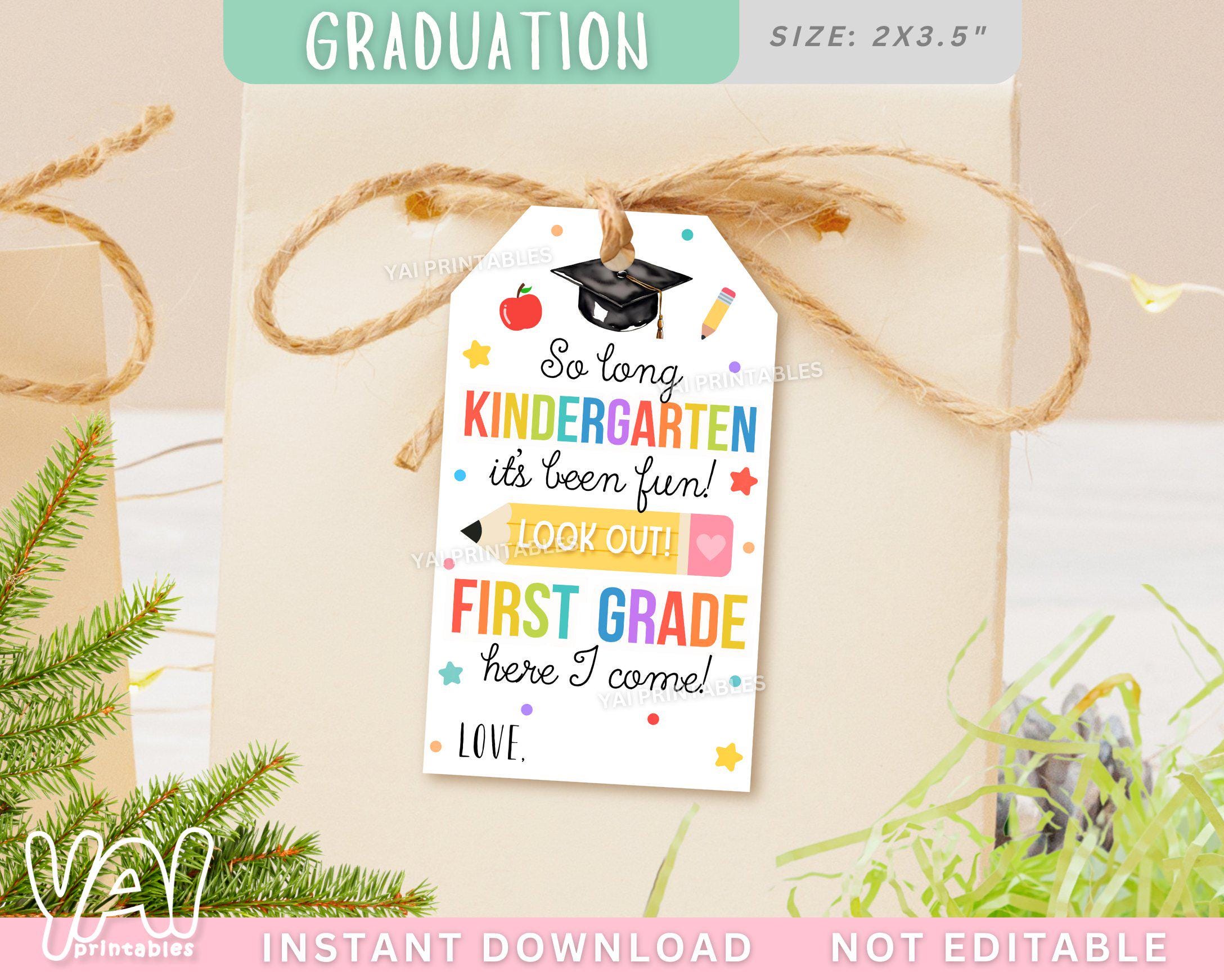 Etichetta di laurea, etichetta di laurea stampabile, etichetta per l'asilo, etichetta per la laurea all'asilo, etichetta regalo di laurea, etichetta d