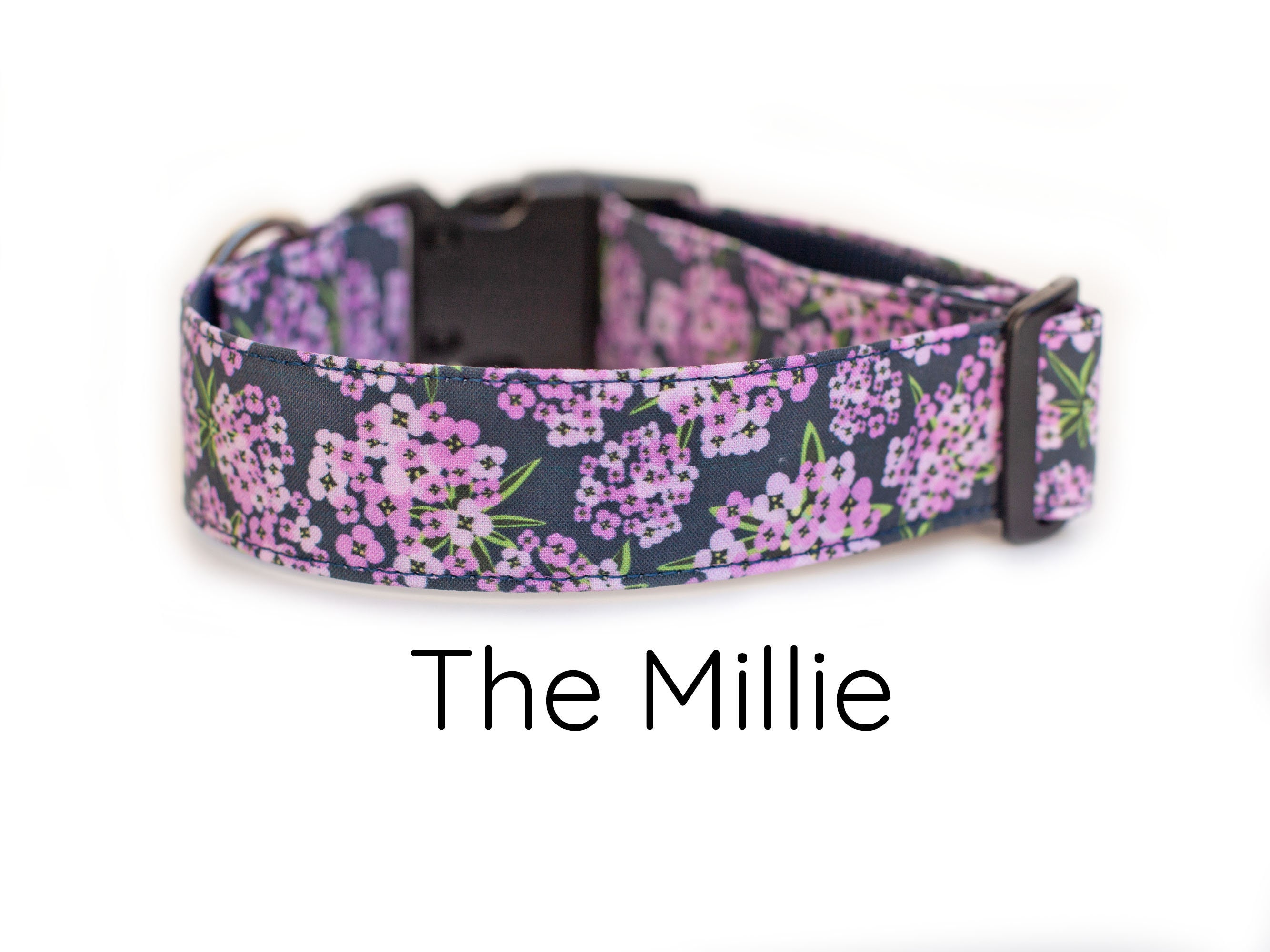 Collare per cani con fiori rosa, collare per cani con fiori allium, collare per cani con fiori viola, collare per cani con fiori, collare per cani da