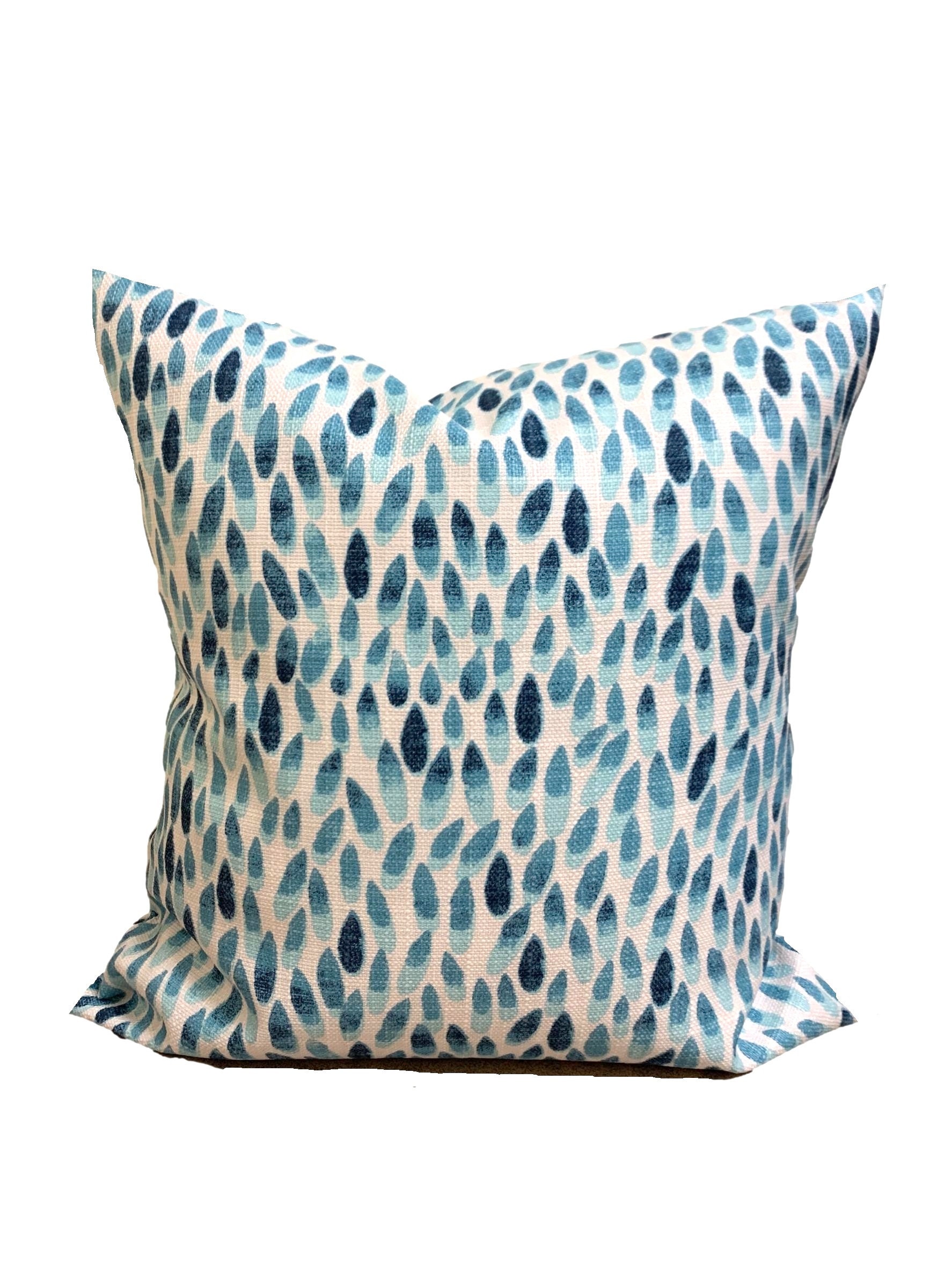 Fodere per cuscini da esterno blu, fodere per cuscini da esterno blu, fodere per cuscini color acquamarina per cuscini 20x20, 18x18, 16x16, tutte le m