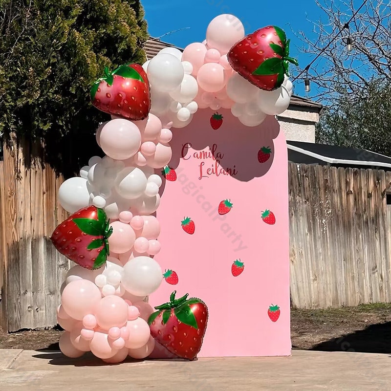 118 palloncini estivi dolci, palloncini a forma di fragola, palloncini a forma di bacca, palloncini per feste di compleanno, palloncini per bambine, p