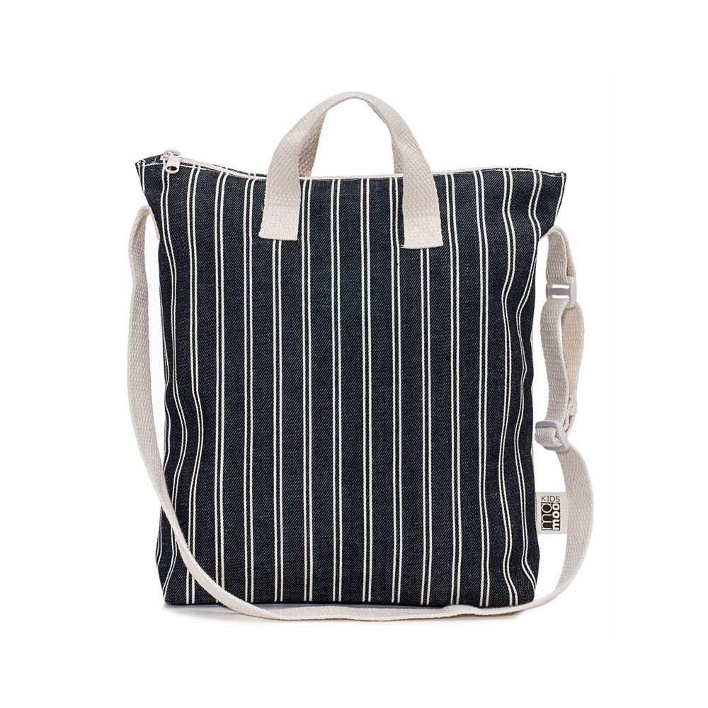 Borsa tote in denim, borsa tote con cerniera, borsa in denim, borsa per la scuola materna, borsa tote per bambini, borsa tote per bambina, borsa tote
