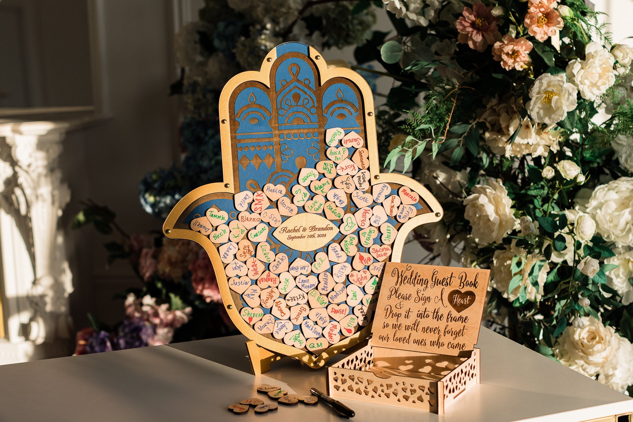 Libro degli ospiti Hamsa, LIBRO DEGLI OSPITI DI MATRIMONIO, Libro degli ospiti per il matrimonio, Libro degli ospiti di matrimonio, Libro degli ospiti