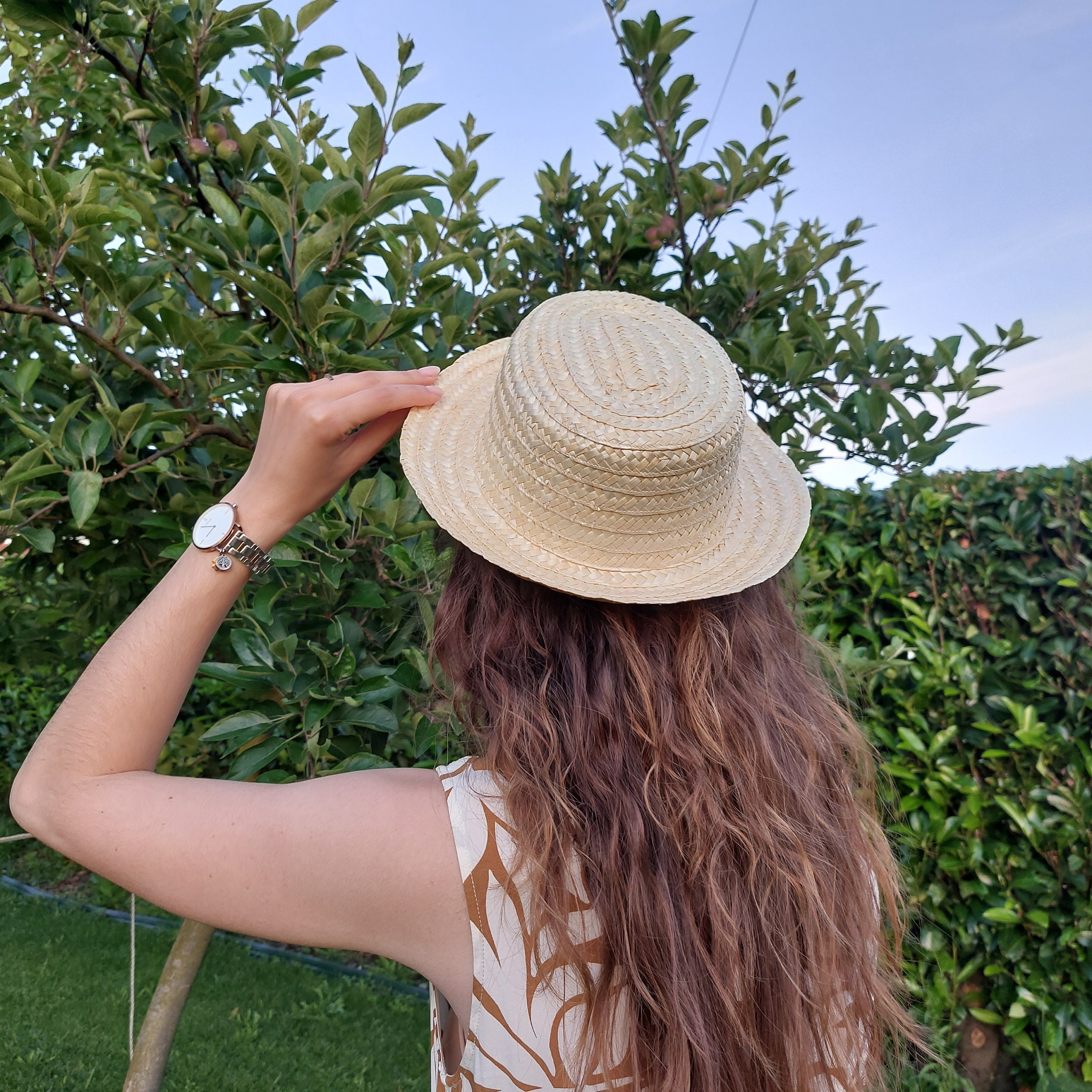 Cappello di paglia Boho / Cappello Boho / Cappello da sole di paglia / Cappello di paglia / Cappello da vacanza / Cappello da uomo / Cappello vintage