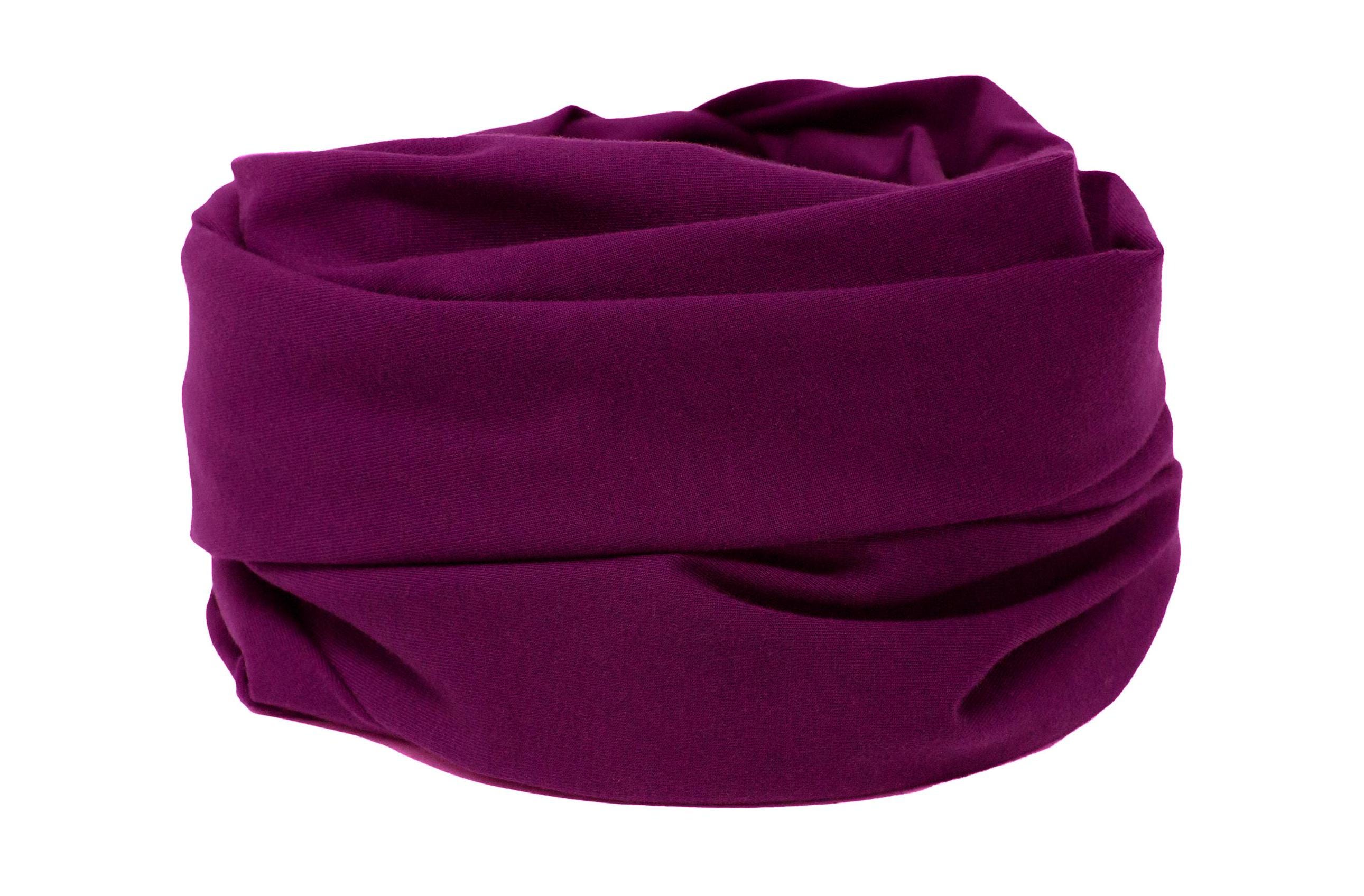 Sciarpa tinta unita, sciarpa ad anello da donna, sciarpa in jersey, sciarpa da donna, fucsia, rosa, bacca, sciarpa da donna, sciarpa casual, accessori