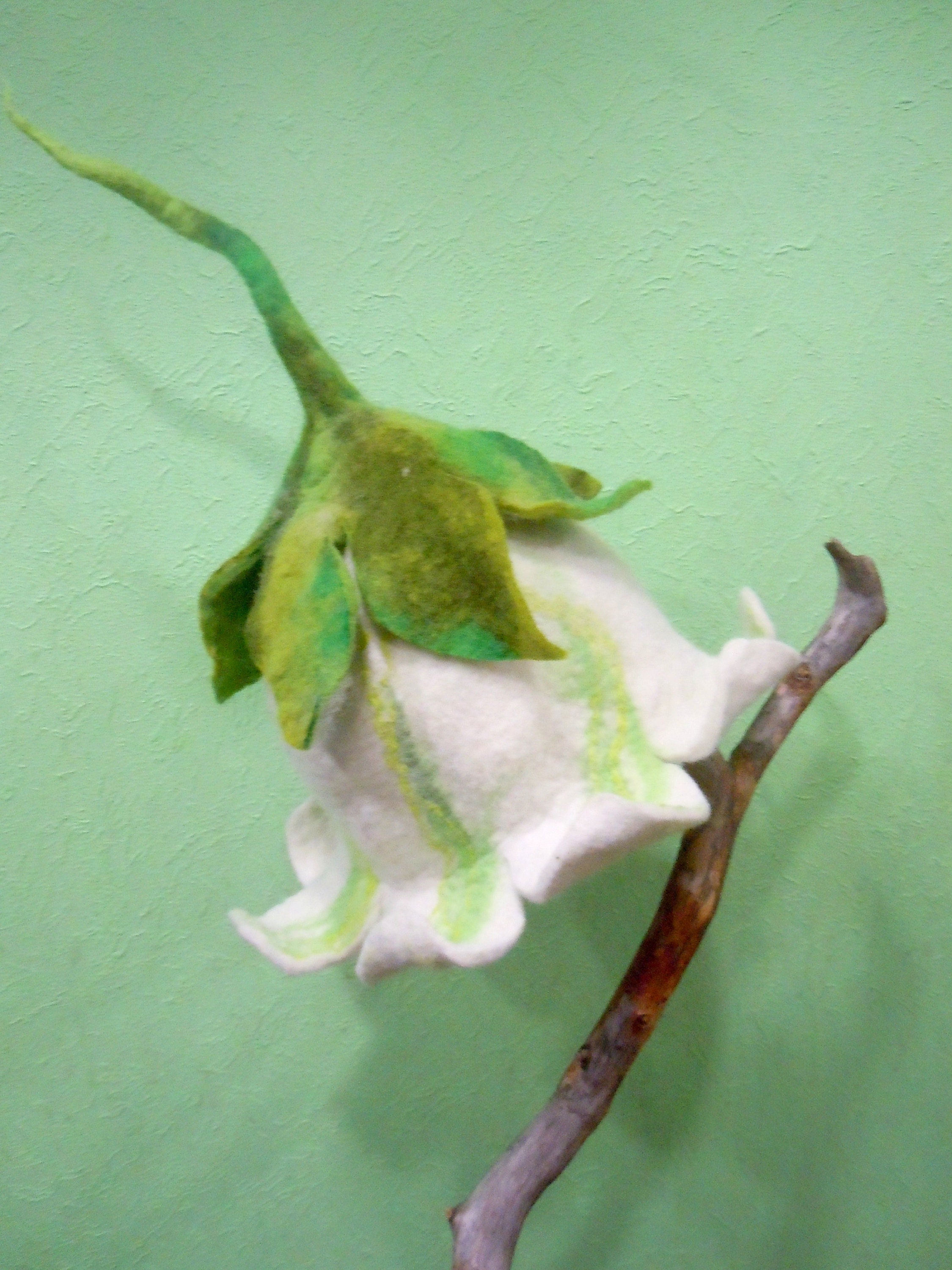 Cappello a forma di campana bianca Cappello a forma di fiore Cappello da folletto Cappello invernale Cappello da fata Cappello da teatro Cappello di f