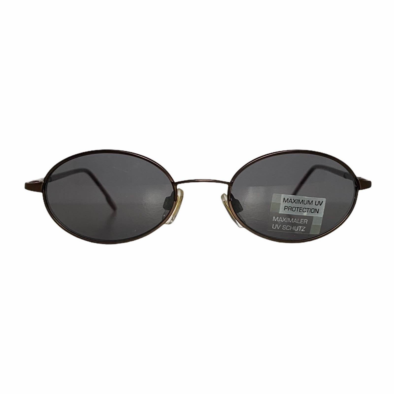 Vintage Y2k, occhiali da sole Foster Grant, occhiali da sole rotondi, occhiali da sole unisex, lenti circolari in bronzo, nuovi di zecca, scorte morte