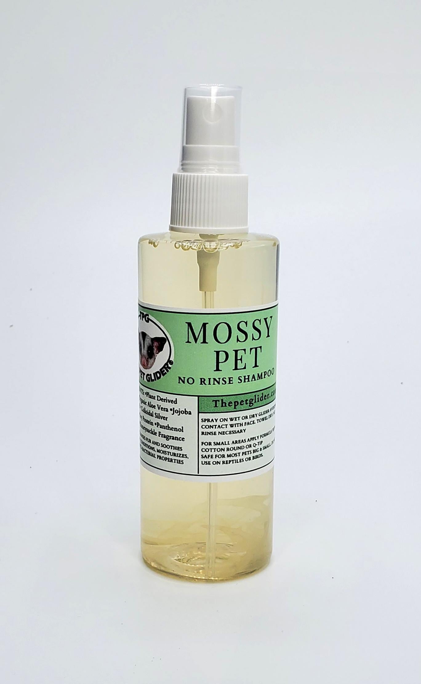 Mossy Pet - Shampoo senza acqua - Senza risciacquo - Sicuro per piccoli animali