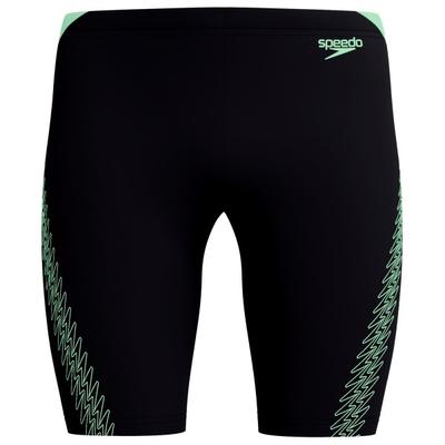 Speedo - Hyperboom Splice Jammer - Badehose Gr 2 schwarz/grün Image