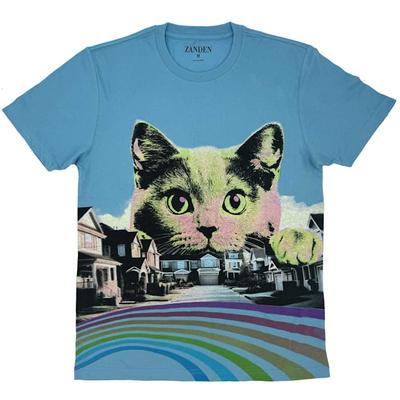 Zanden Cat Watching Adult Unisex T-Shirt, Small