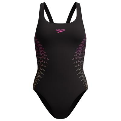 Speedo - Women's Placement Muscleback - Badeanzug Gr 44 schwarz Image