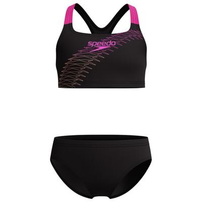 Speedo - Kid's Medley Logo 2 Piece - Bikini Gr 116 schwarz Image
