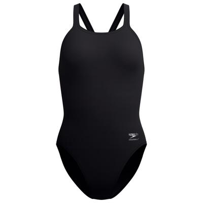 Speedo - Women's FL Solid Leaderback - Badeanzug Gr 44 schwarz Image