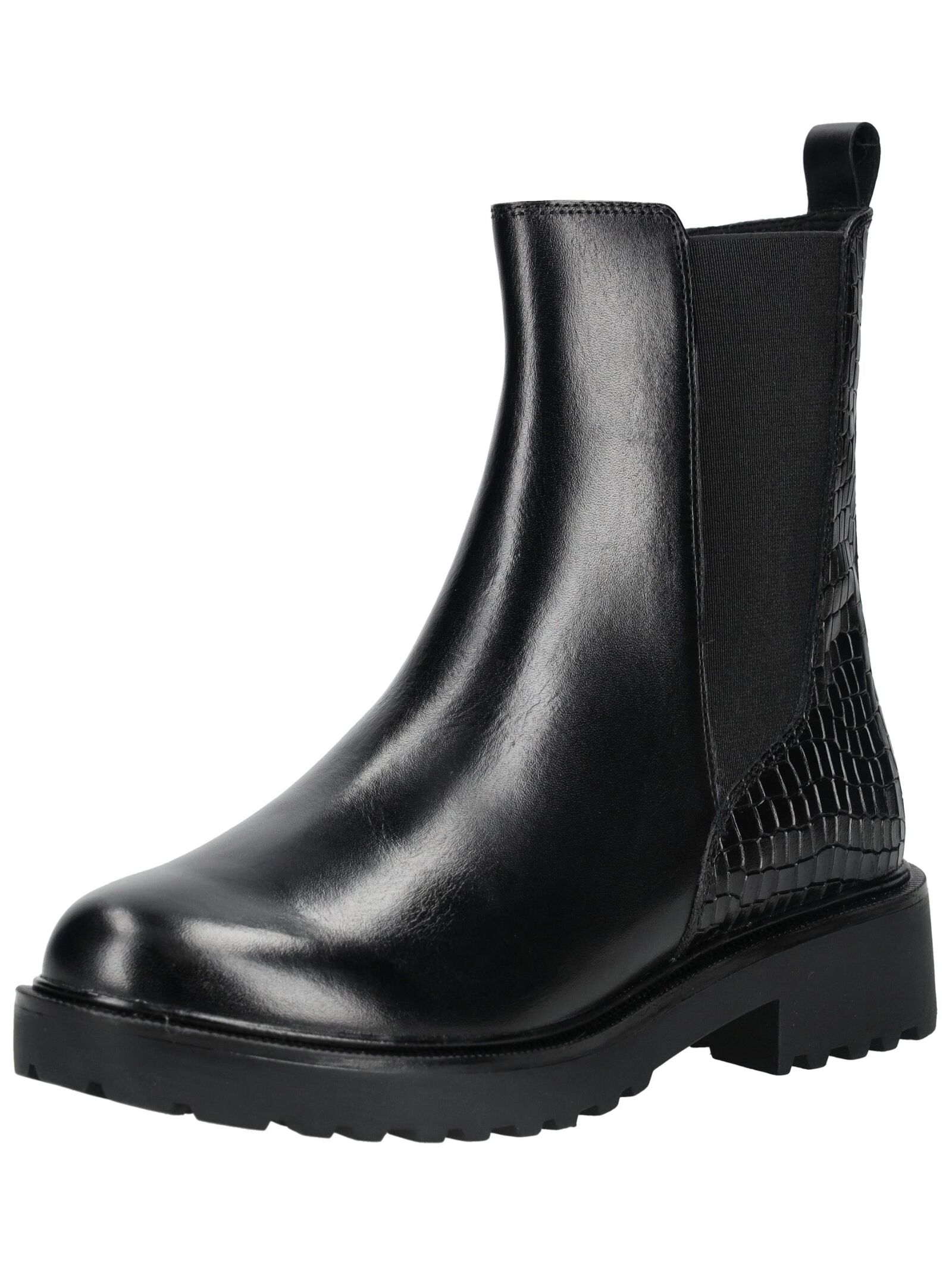 Stiefelette CAPRICE "Caprice Stiefelette Leder/Textil", Damen, Gr. 39, schwarz, Leder, Textil, Schuhe Stiefelette