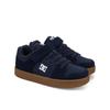 Sneaker DC SHOES "Manteca 4 V", Kinder, Gr. 4(35), blau (navy, gum), 51% Leder, 49% Synthetikmaterial, Schuhe