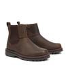 Chelseaboots TIMBERLAND "COURMA KIDMID CHELSEA BOOT", Damen, Gr. 36, braun (schwarz braun), Leder, sportlich, Schuhe, Stiefelette, Winterschuhe, Ankle Boots